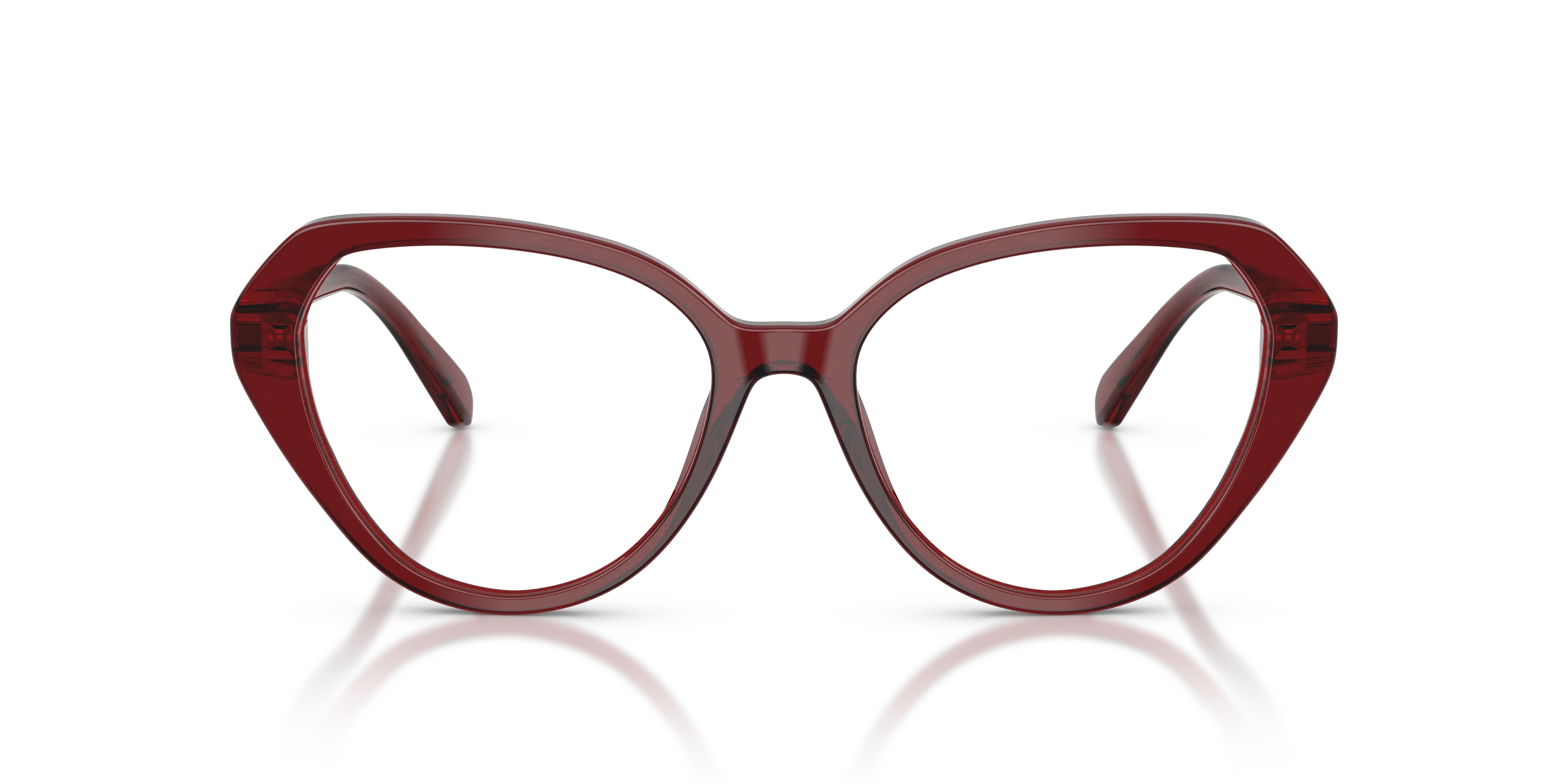Swarovski SK2054 1073 Montature da vista Acetato Rosso Cat Eye Normale - immagine 3