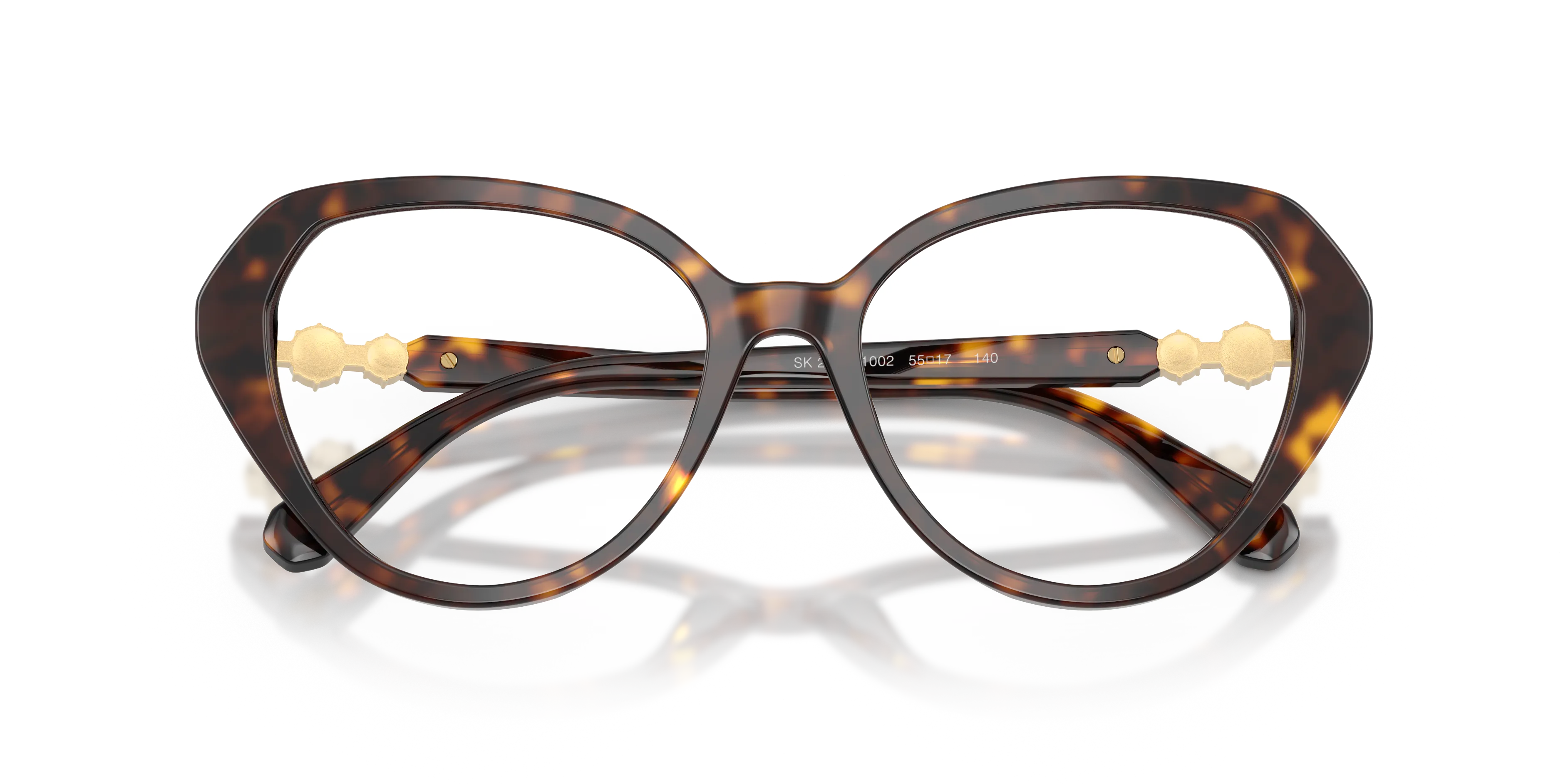 Swarovski SK2054 1002 Montature da vista Acetato Tartaruga Cat Eye Normale - immagine 2