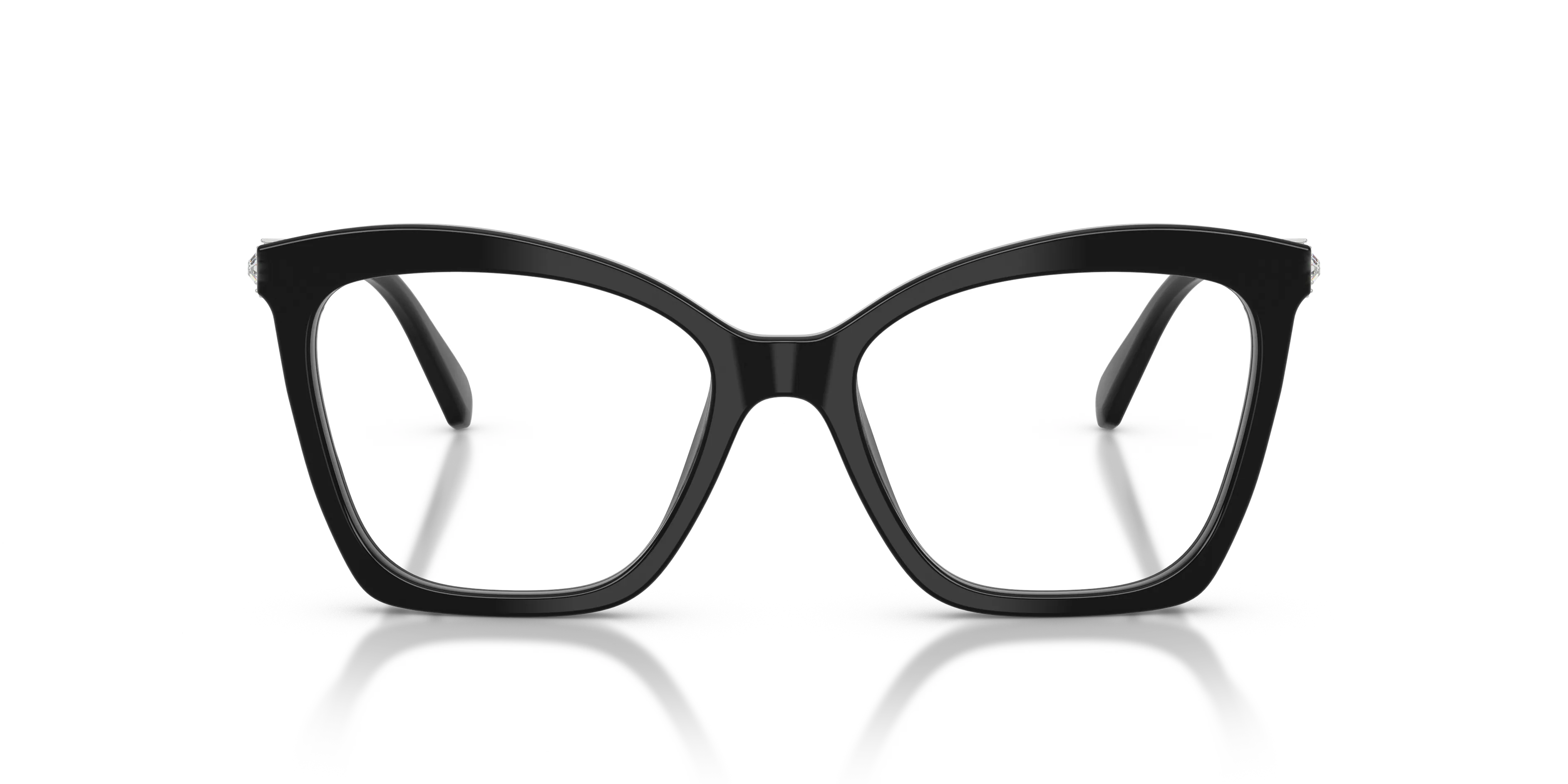 Swarovski SK2053 1038 Montature da vista Acetato Nero Cat Eye Normale - immagine 3