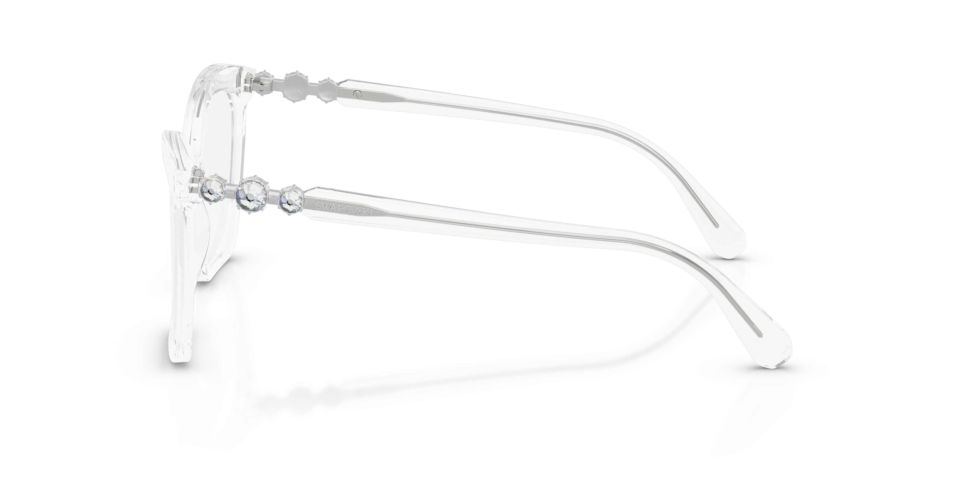 Swarovski SK2053 1027 Montature da vista Acetato Trasparente Cat Eye Normale - immagine 4