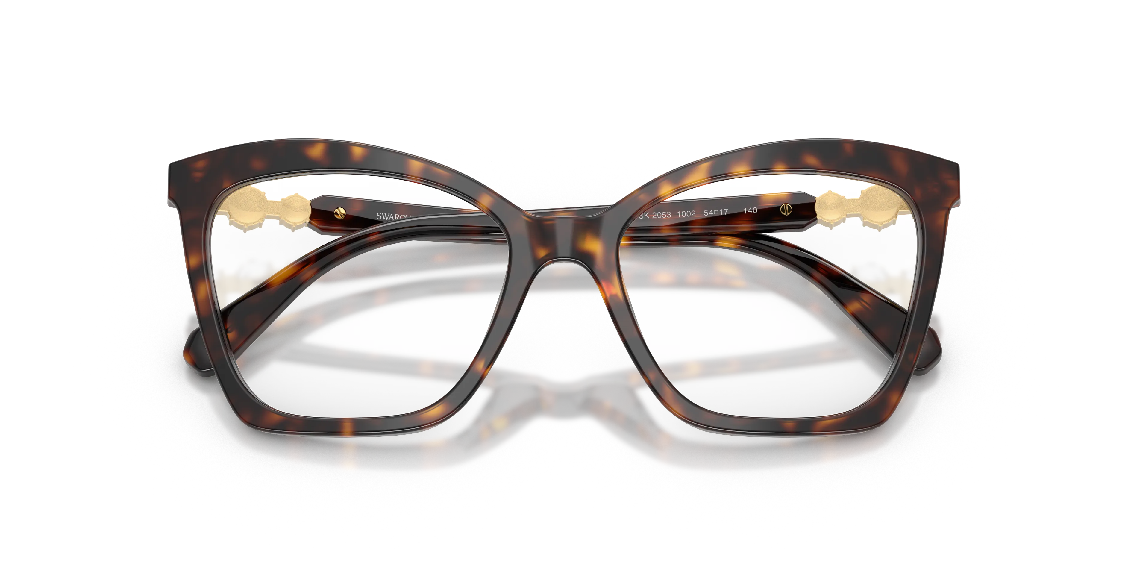 Swarovski SK2053 1002 Montature da vista Acetato Tartaruga Cat Eye Normale - immagine 2