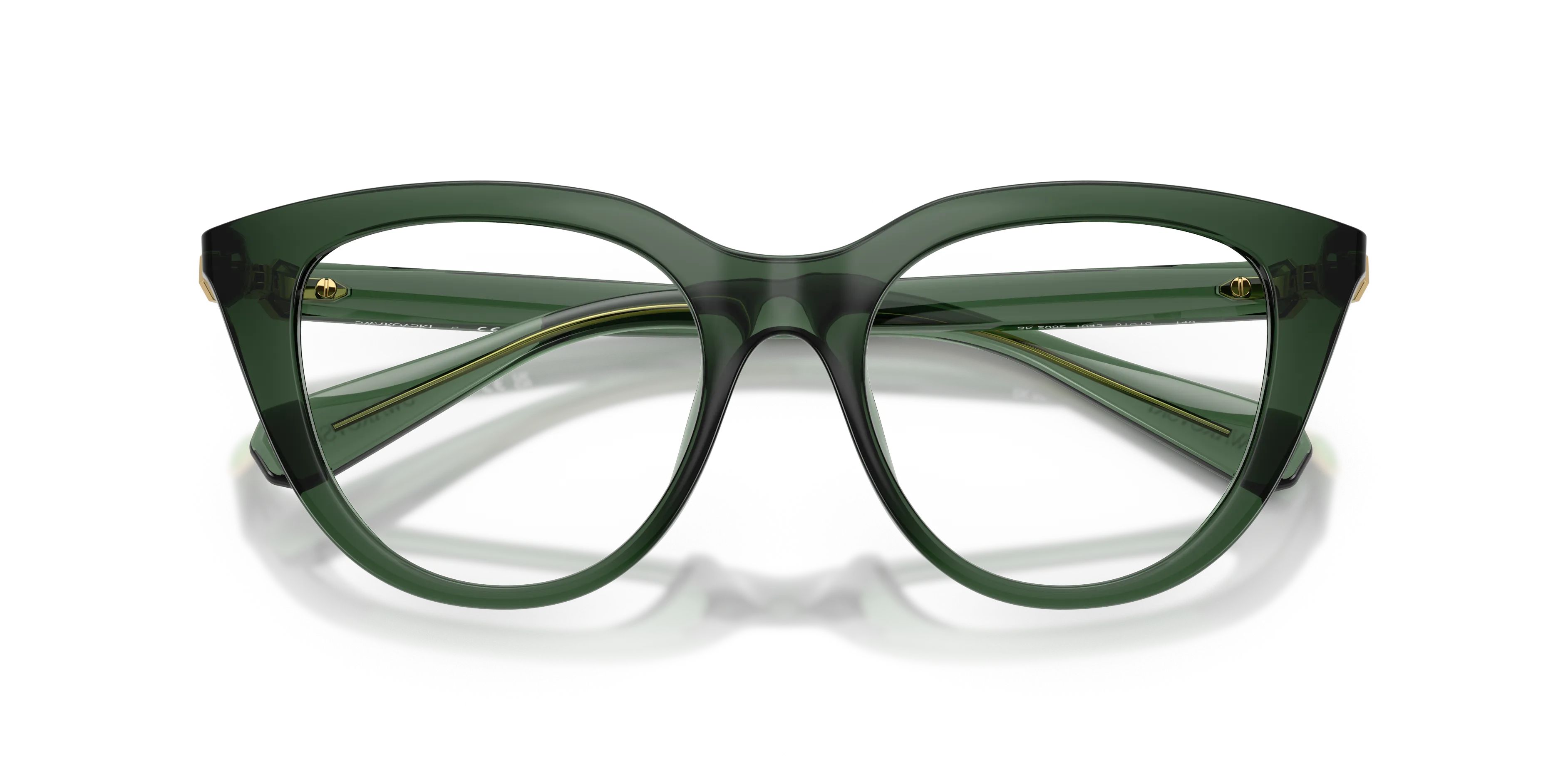 Swarovski SK2052 1043 Montature da vista Iniettato Verde Cat Eye Normale - immagine 2