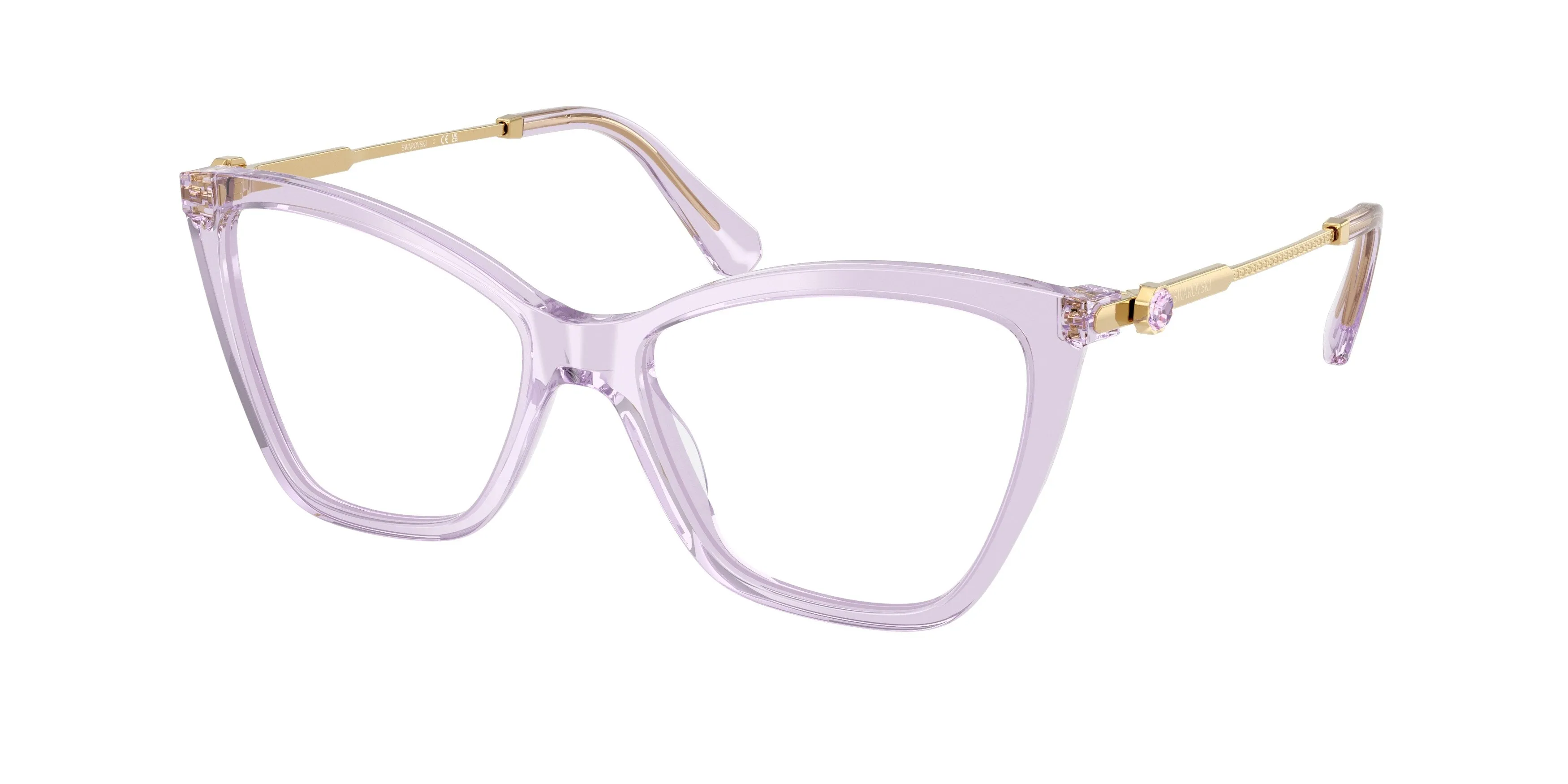 Swarovski SK2051 1079 Montature da vista Acetato Viola Cat Eye Normale - immagine 1