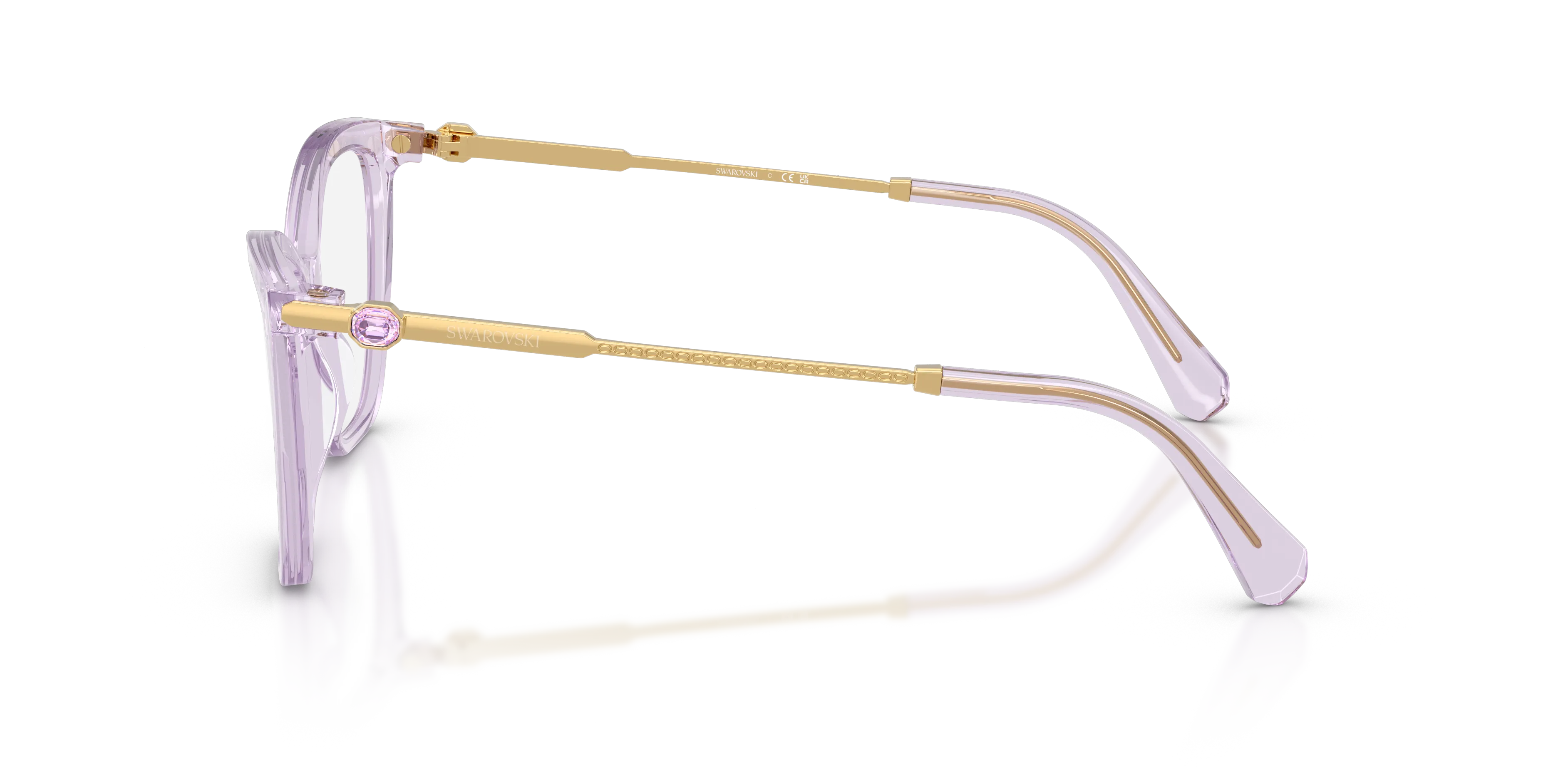 Swarovski SK2051 1079 Montature da vista Acetato Viola Cat Eye Normale - immagine 4