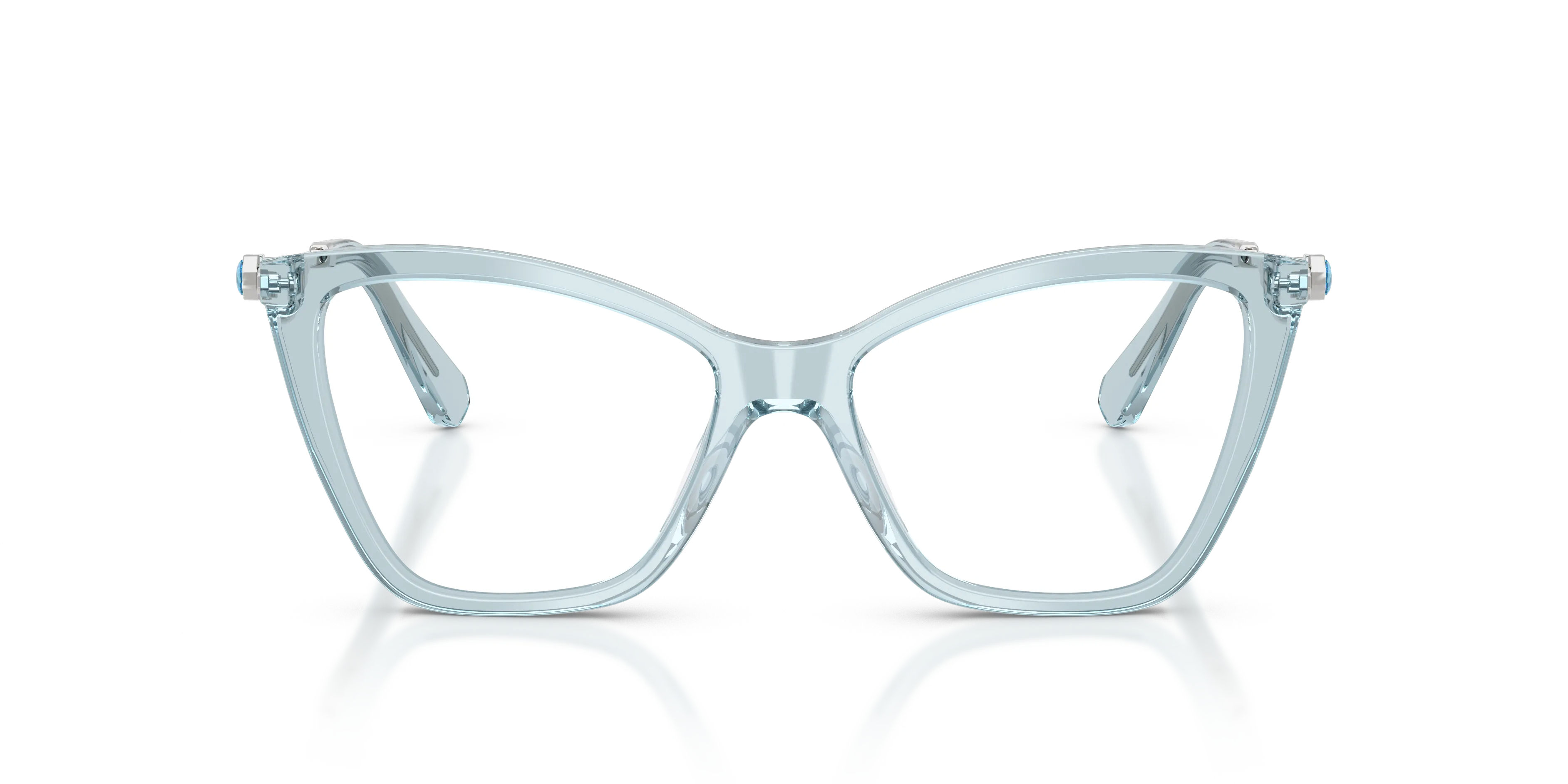 Swarovski SK2051 1065 Montature da vista Acetato Blu Cat Eye Normale - immagine 3