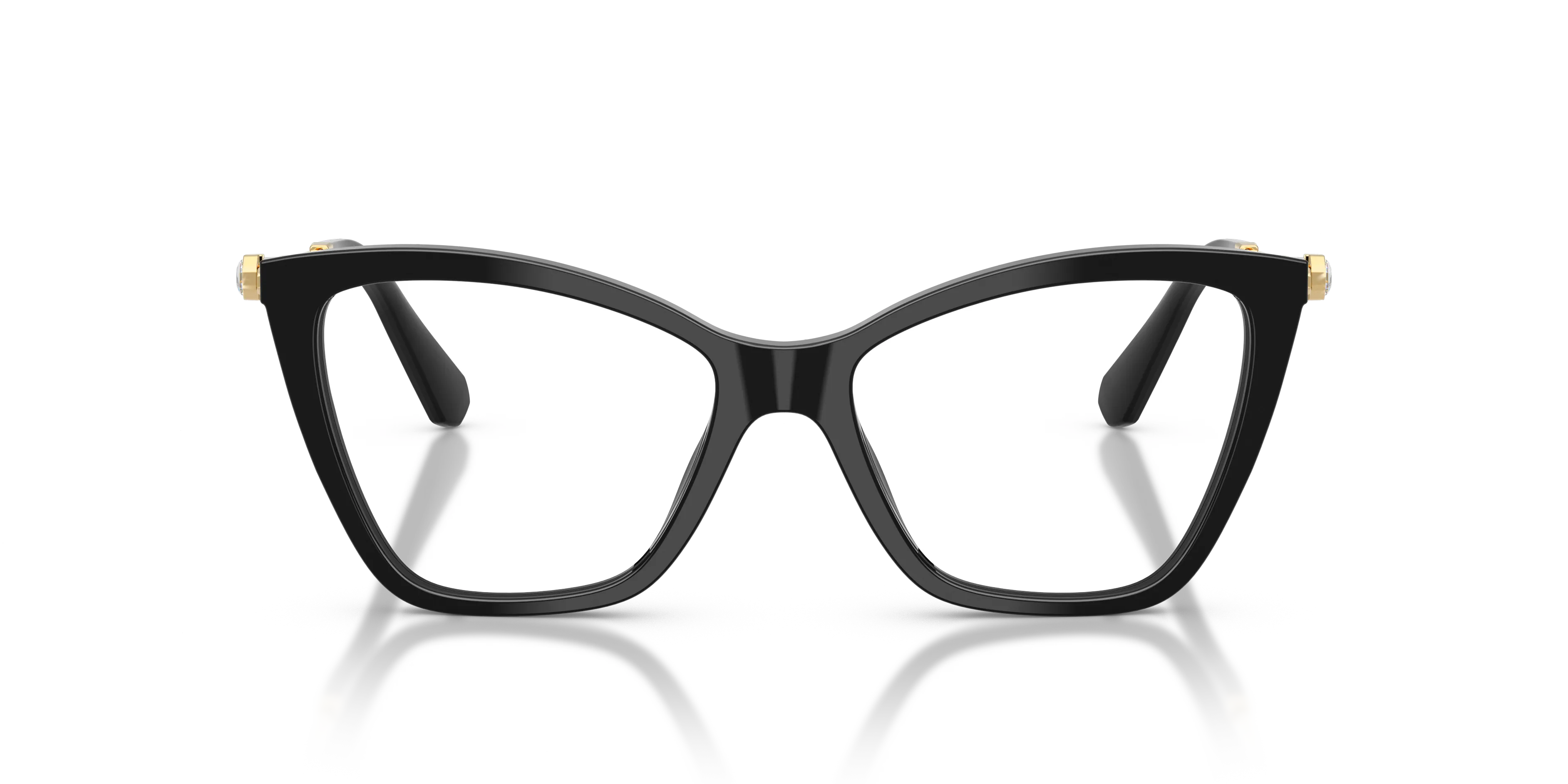 Swarovski SK2051 1001 Montature da vista Acetato Nero Cat Eye Normale - immagine 3