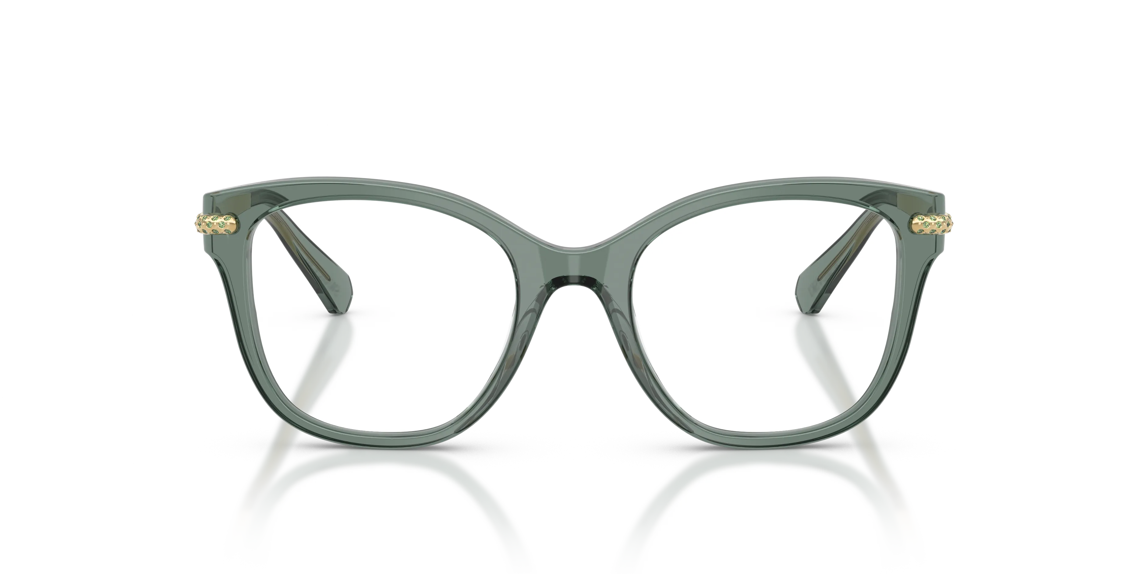 Swarovski SK2044 1043 Montature da vista Acetato Verde Squadrata Normale - immagine 3