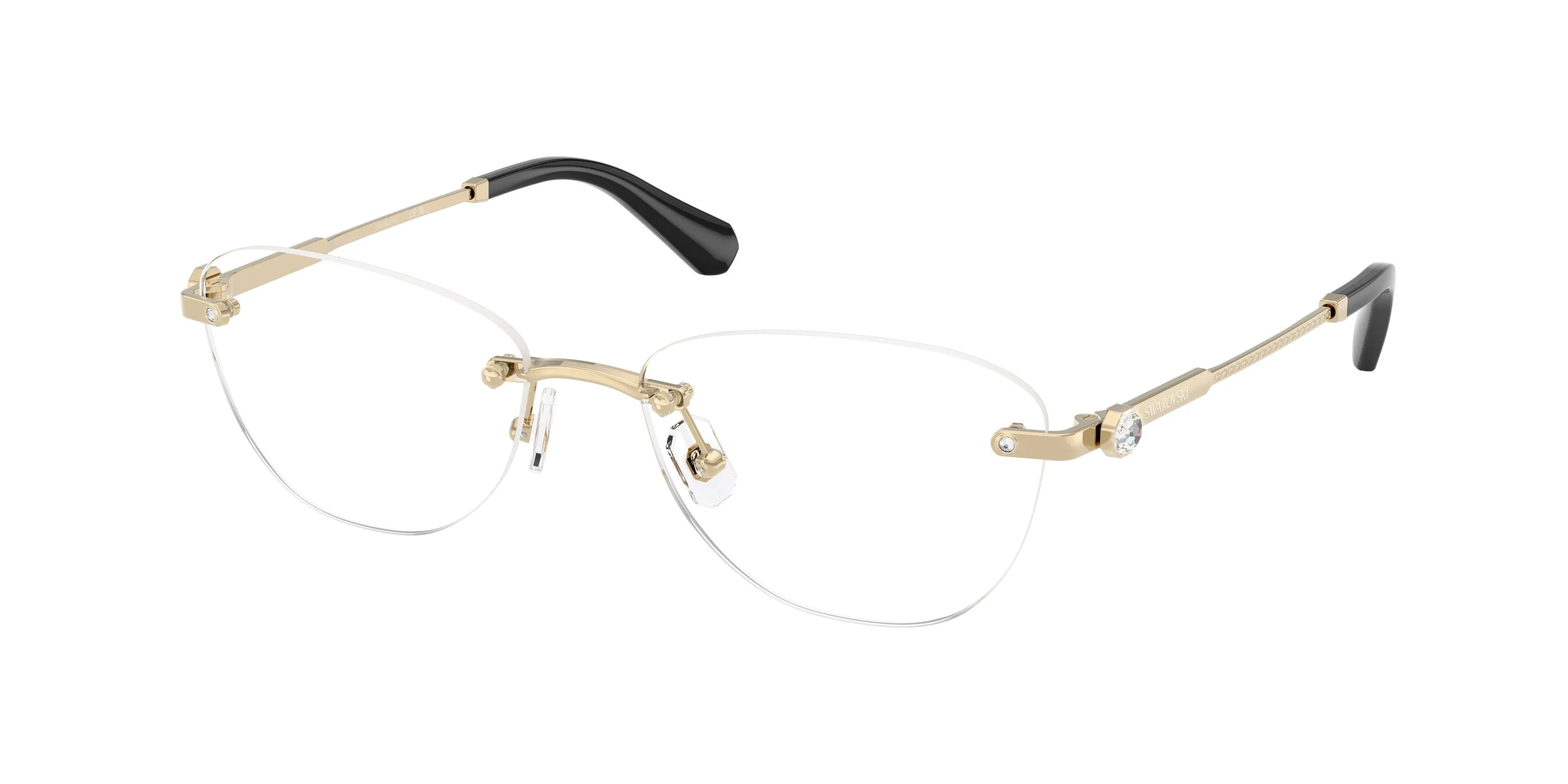Swarovski SK1035D 4013 Montature da vista Metallo Oro Rotonda Normale - immagine 1