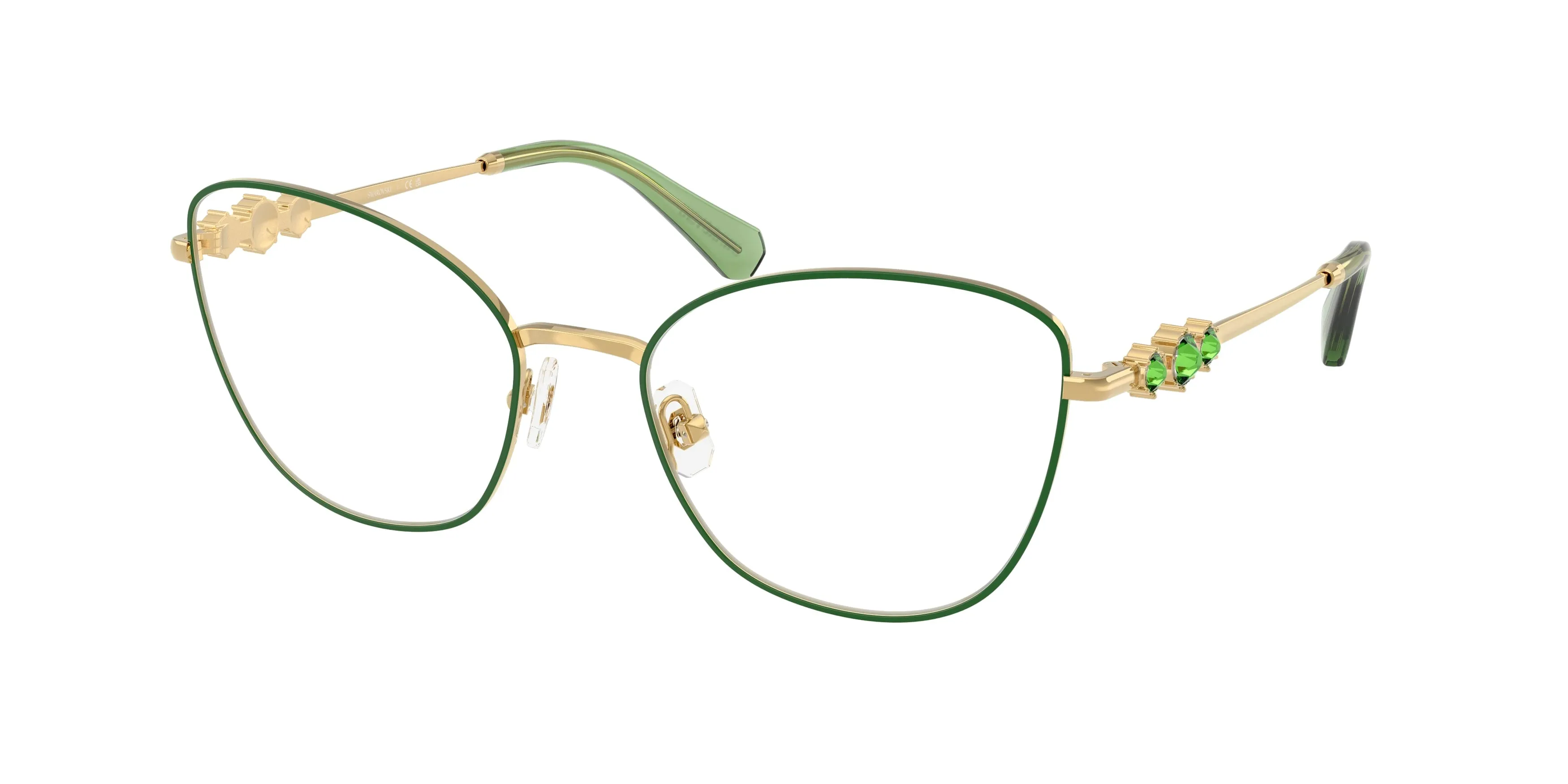 Swarovski SK1034 4044 Montature da vista Metallo Oro Cat Eye Normale - immagine 1