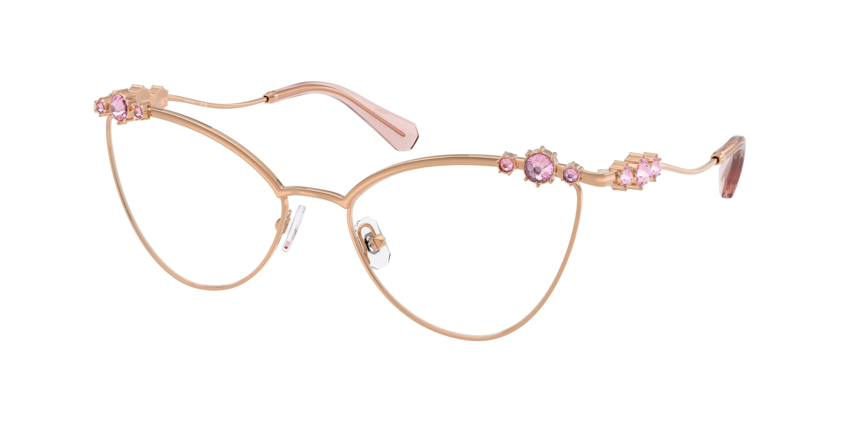 Swarovski SK1033 4014 Montature da vista Metallo Oro Cat Eye Normale - immagine 1