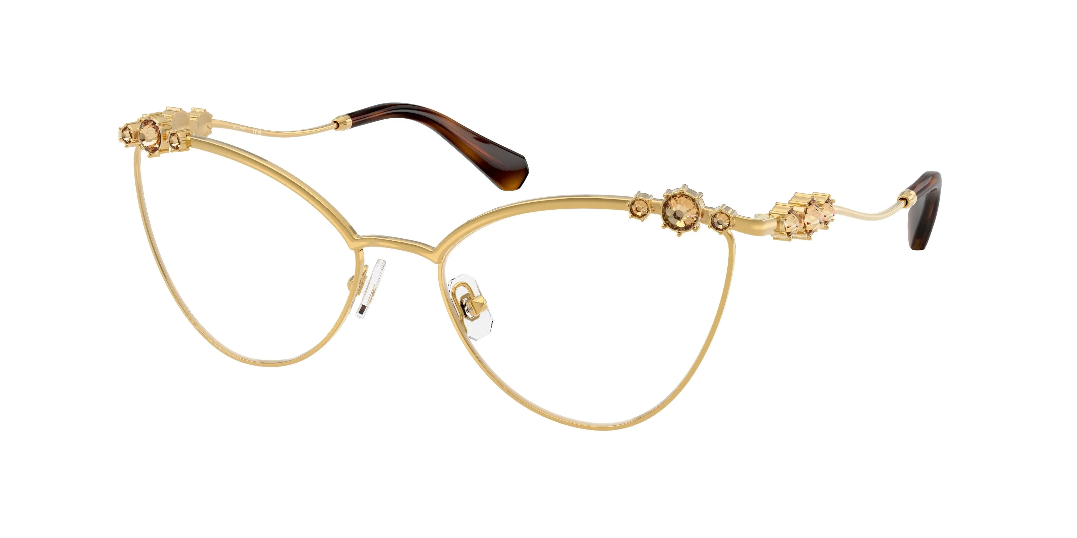 Swarovski SK1033 4007 Montature da vista Metallo Oro Cat Eye Normale - immagine 1
