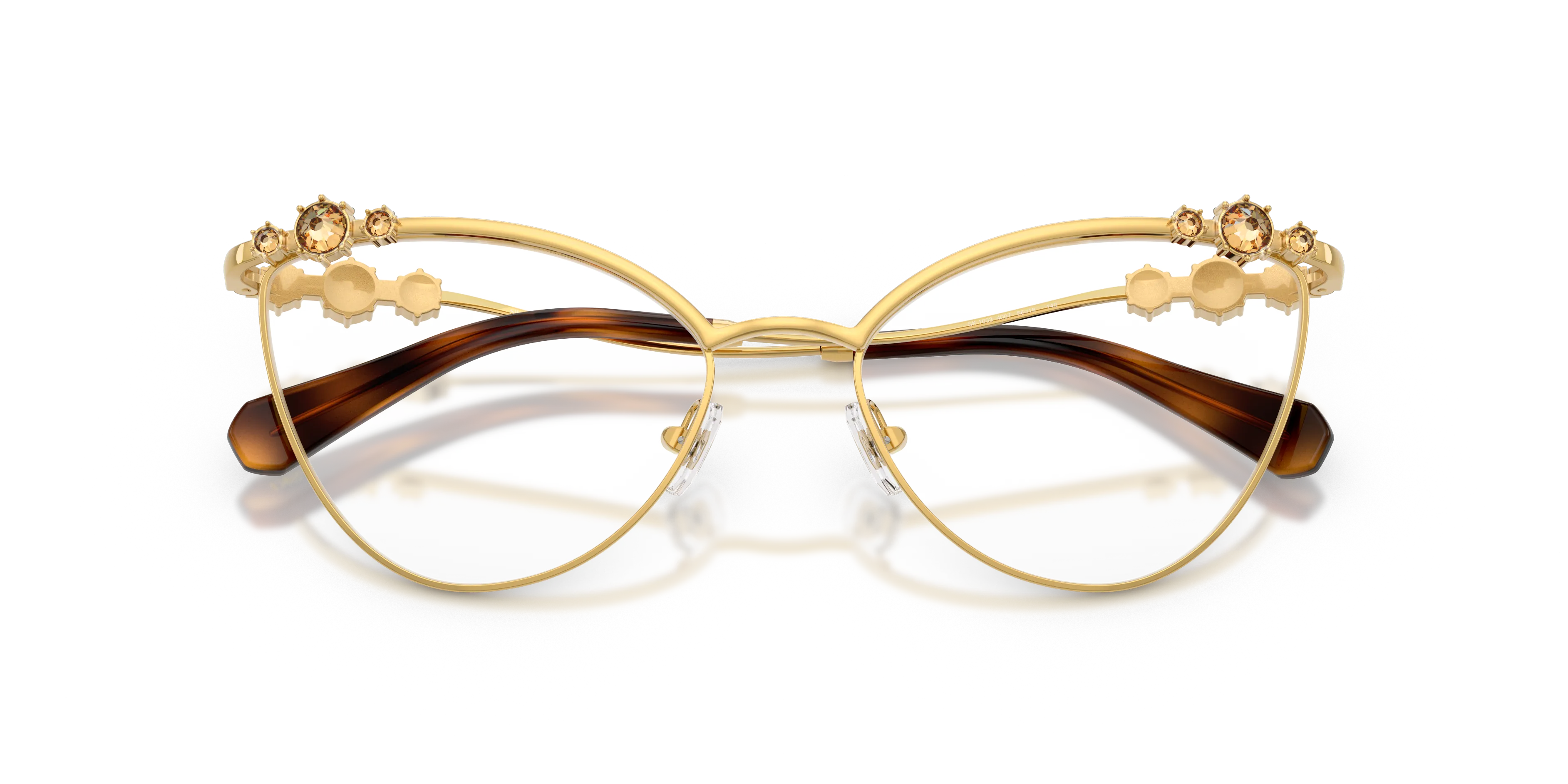 Swarovski SK1033 4007 Montature da vista Metallo Oro Cat Eye Normale - immagine 2