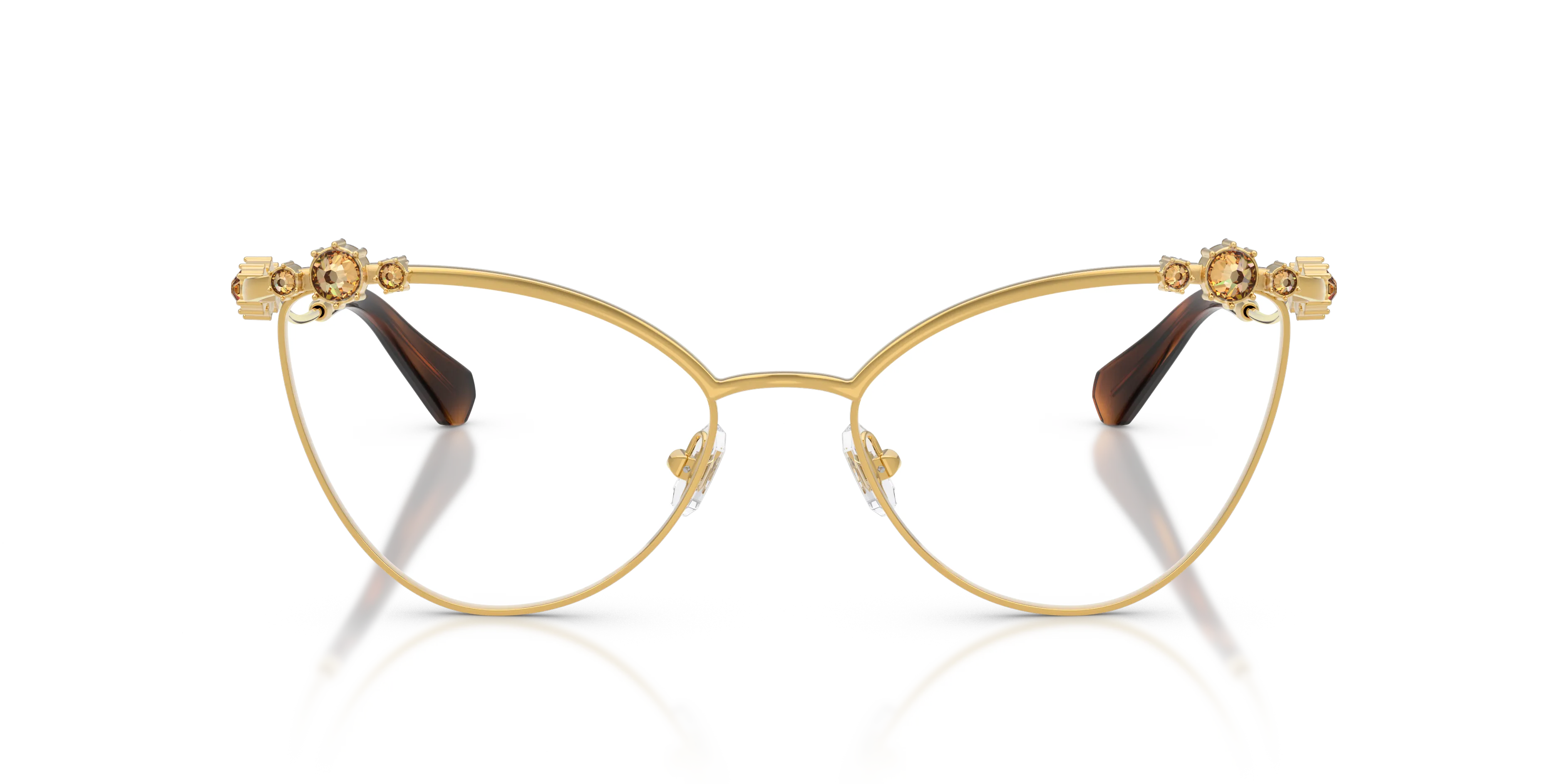 Swarovski SK1033 4007 Montature da vista Metallo Oro Cat Eye Normale - immagine 3