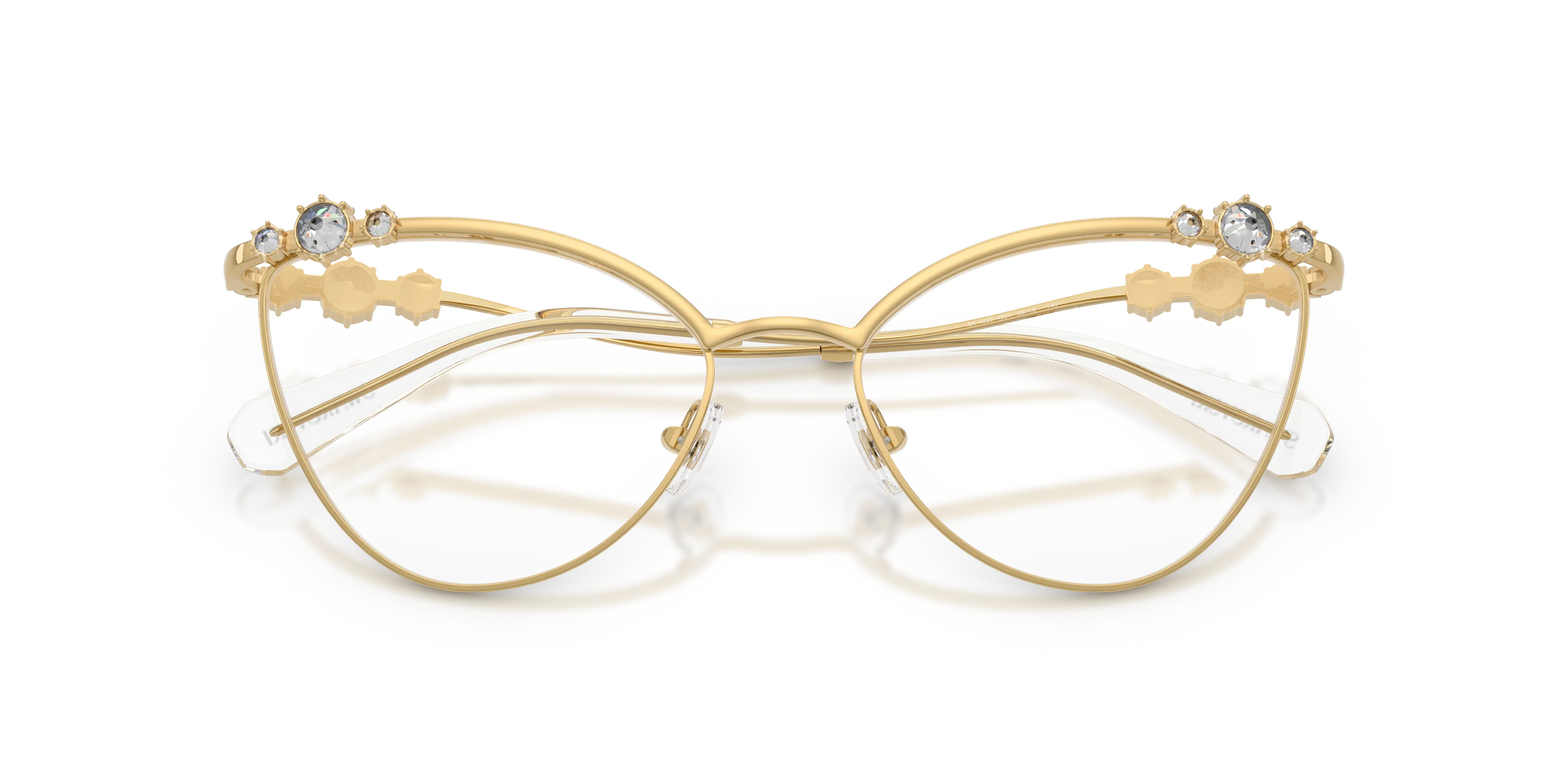 Swarovski SK1033 4004 Montature da vista Metallo Oro Cat Eye Normale - immagine 2