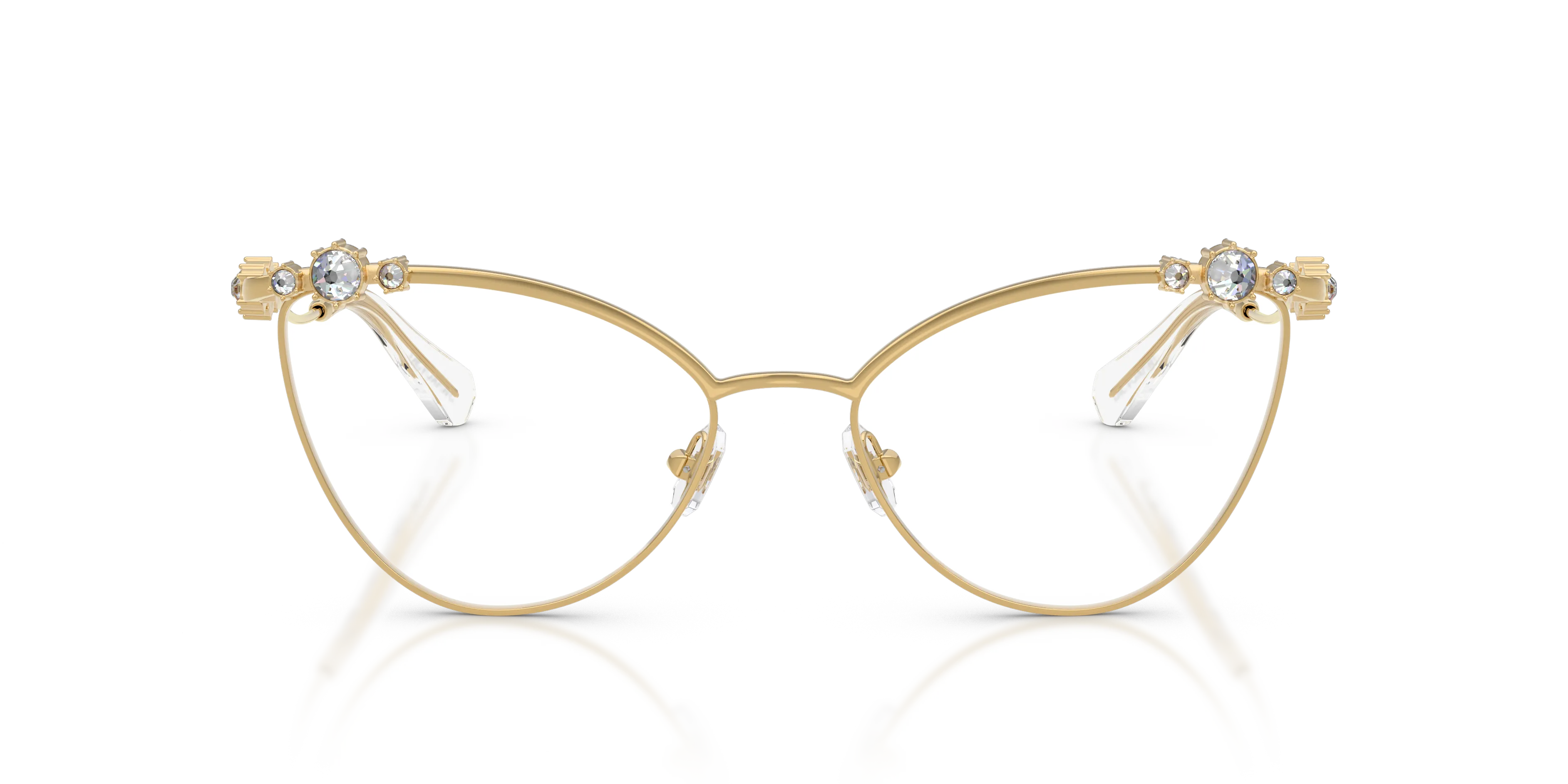 Swarovski SK1033 4004 Montature da vista Metallo Oro Cat Eye Normale - immagine 3