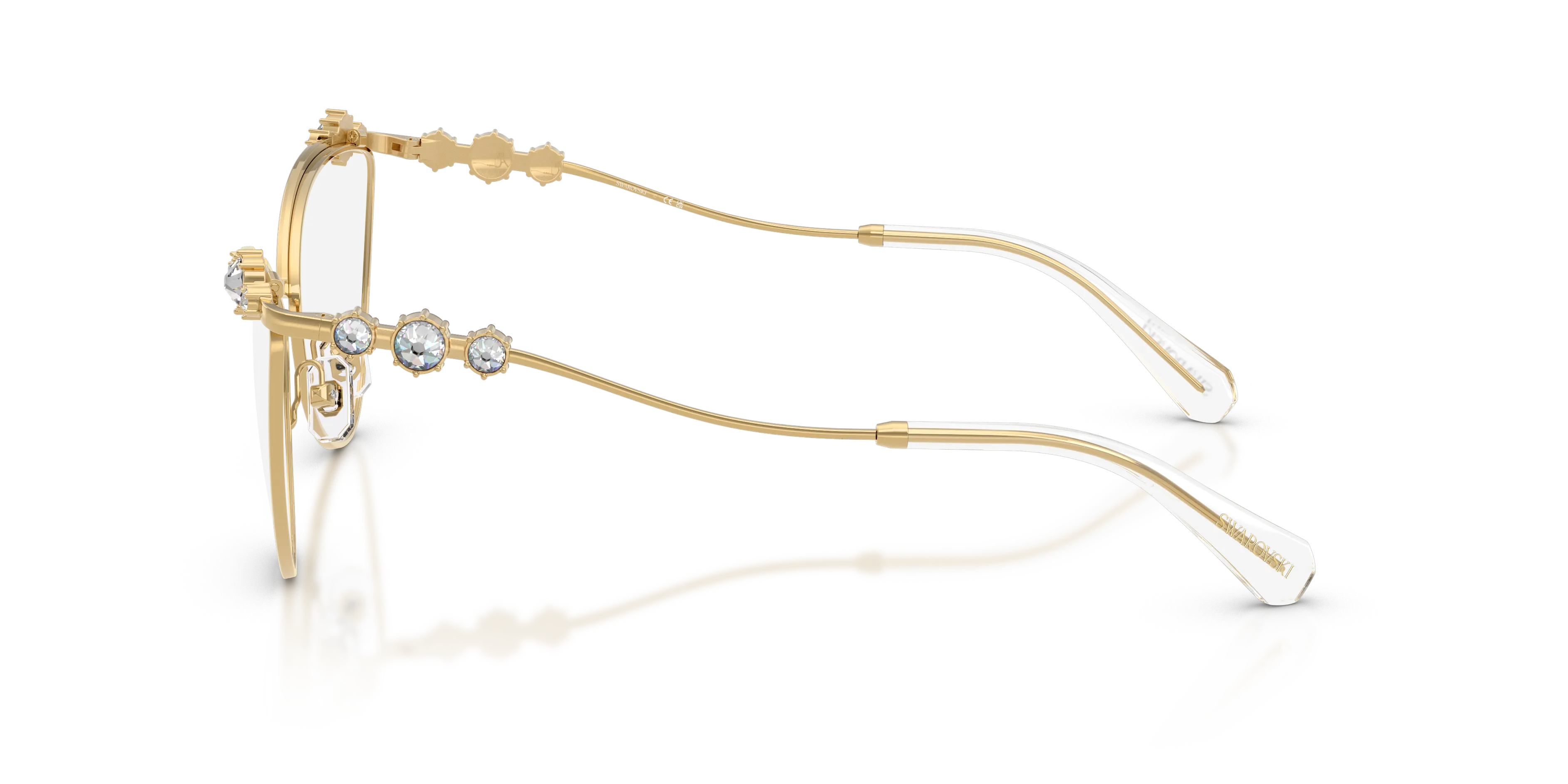 Swarovski SK1033 4004 Montature da vista Metallo Oro Cat Eye Normale - immagine 4