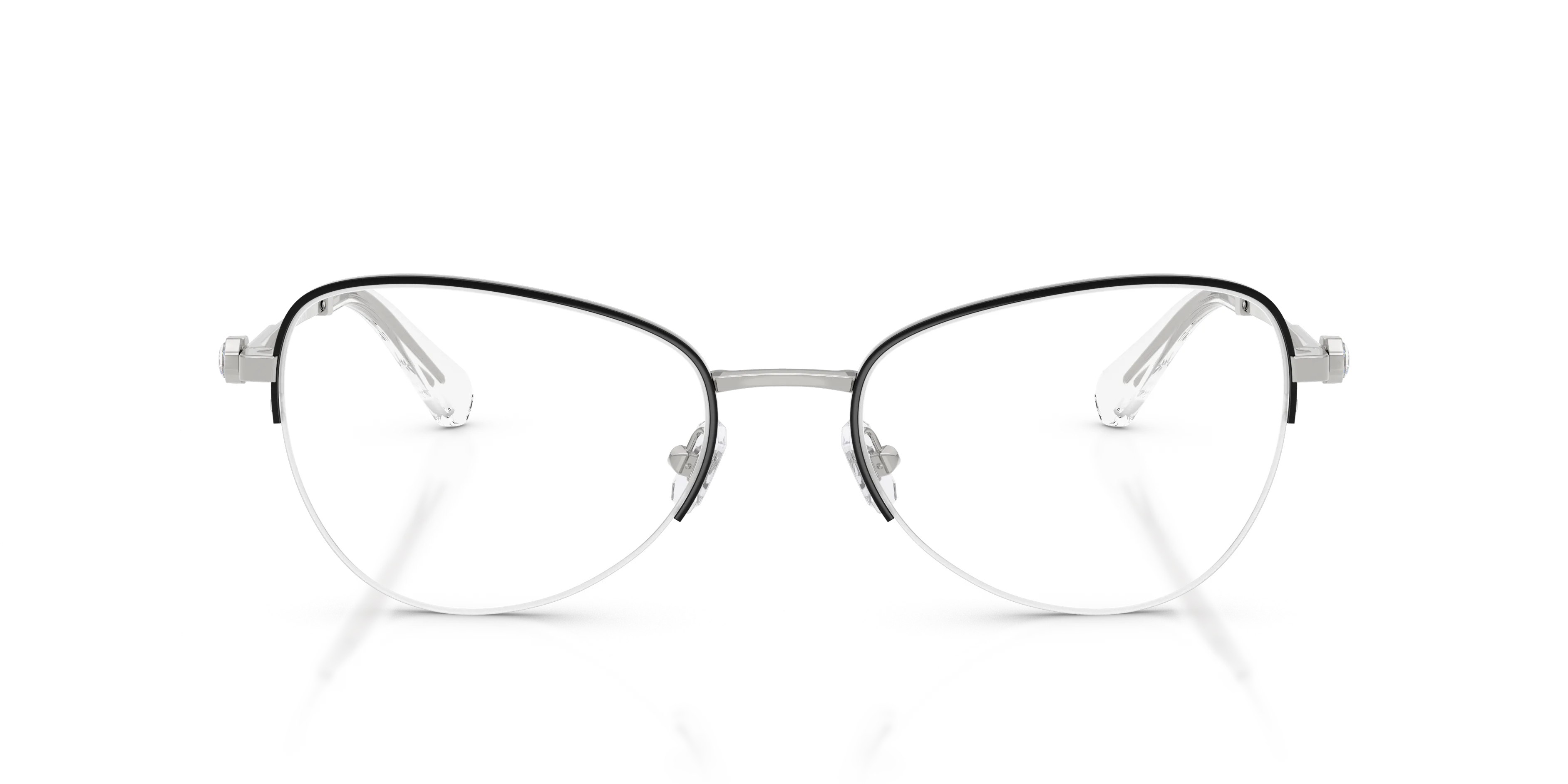 Swarovski SK1032 4045 Montature da vista Metallo Nero Rotonda Normale - immagine 3