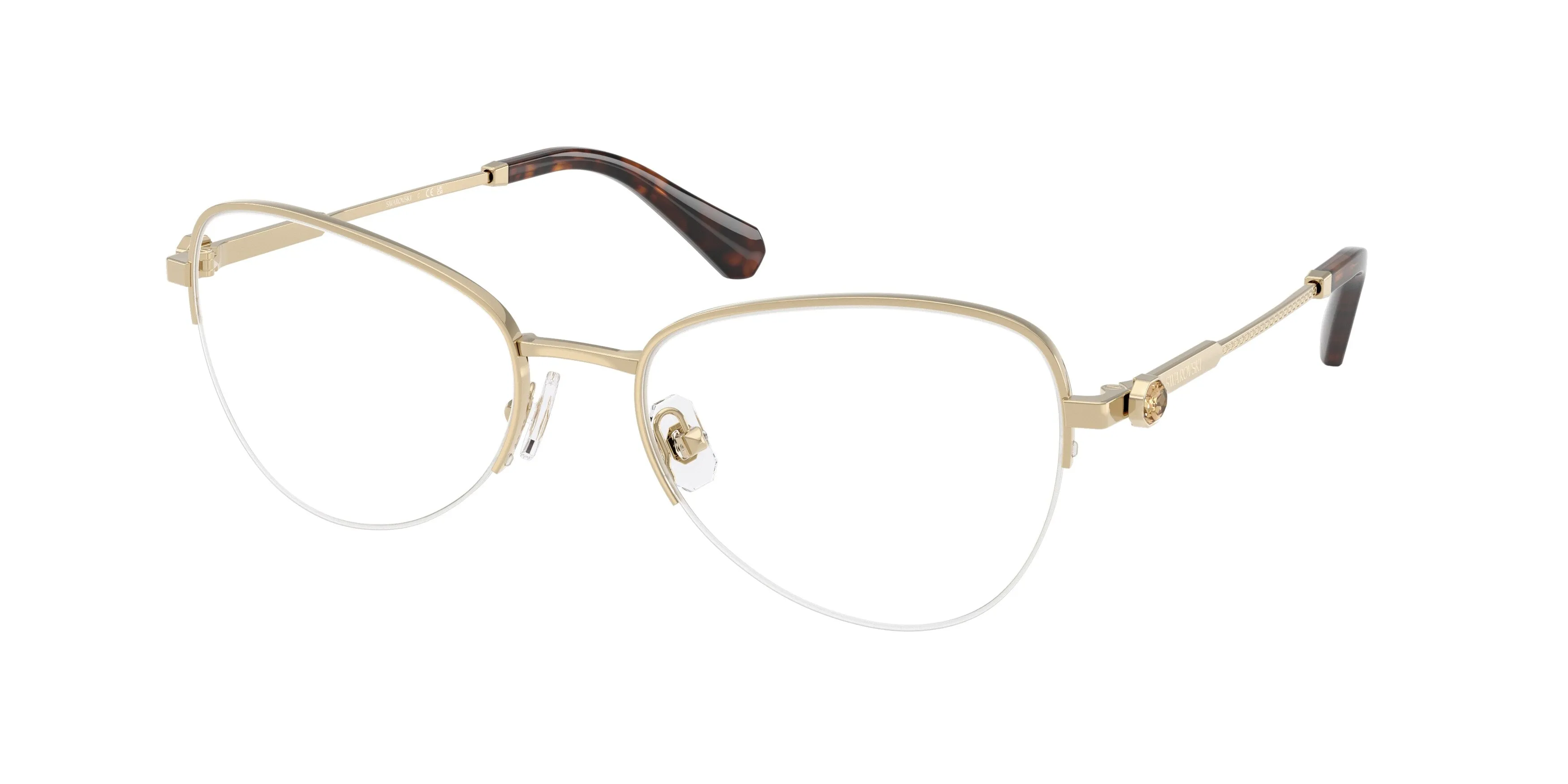 Swarovski SK1032 4028 Montature da vista Metallo Oro Rotonda Normale - immagine 1