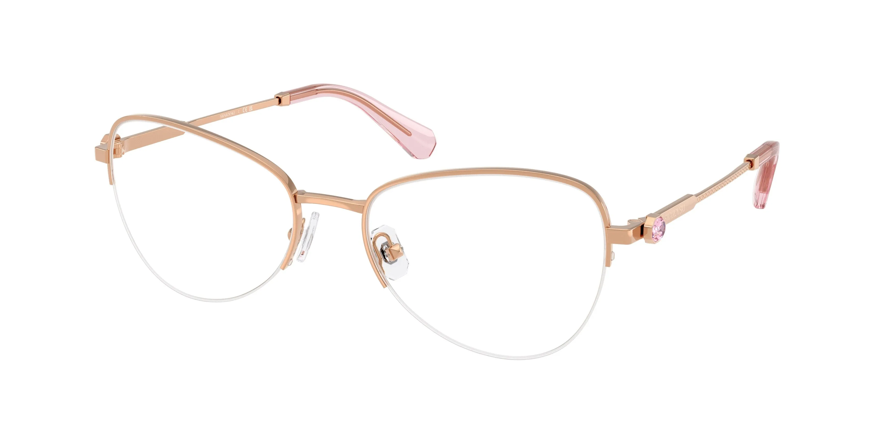 Swarovski SK1032 4014 Montature da vista Metallo Oro Rotonda Normale - immagine 1