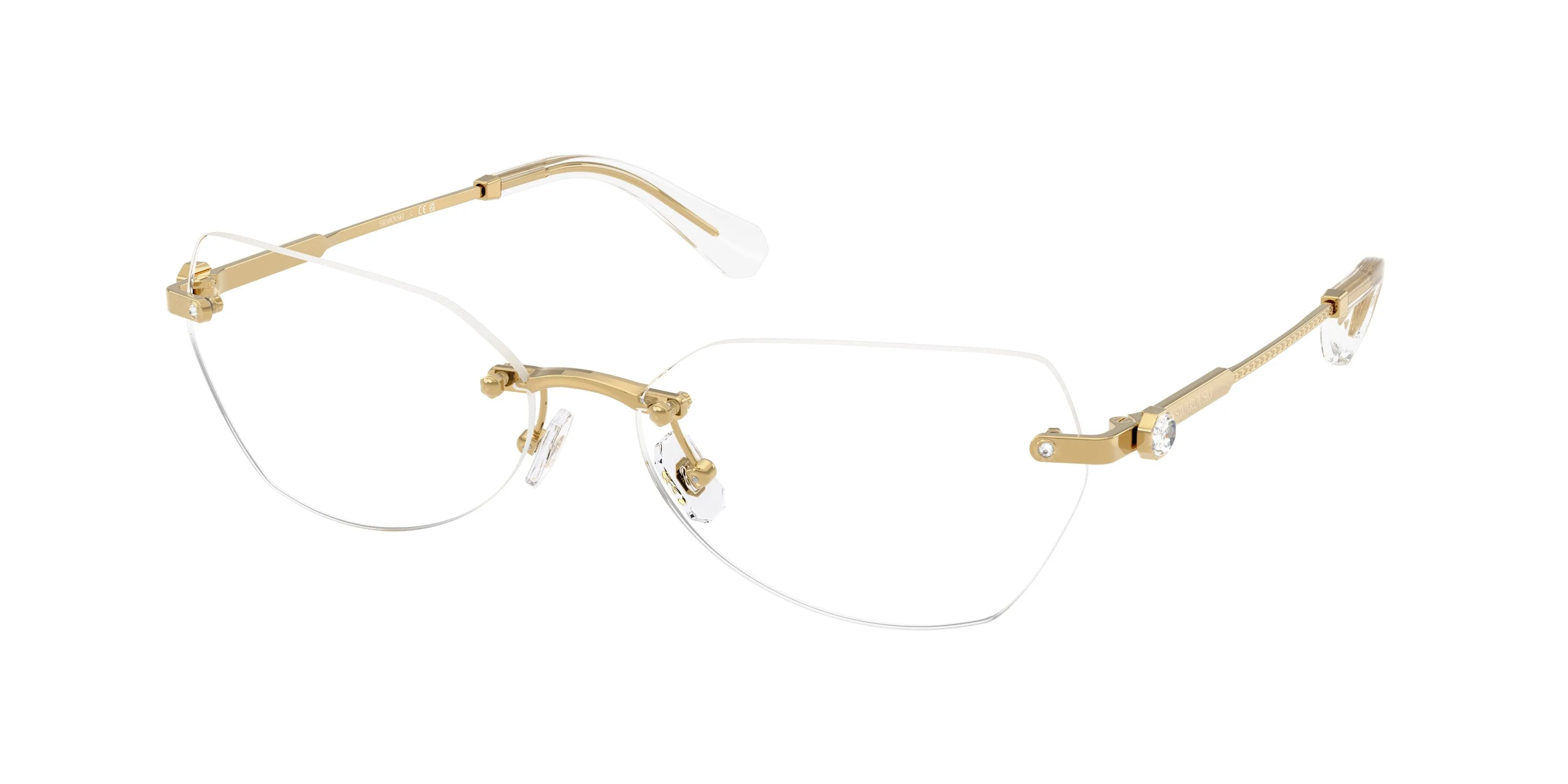 Swarovski SK1031 4004 Montature da vista Metallo Oro Geometrica Normale - immagine 1
