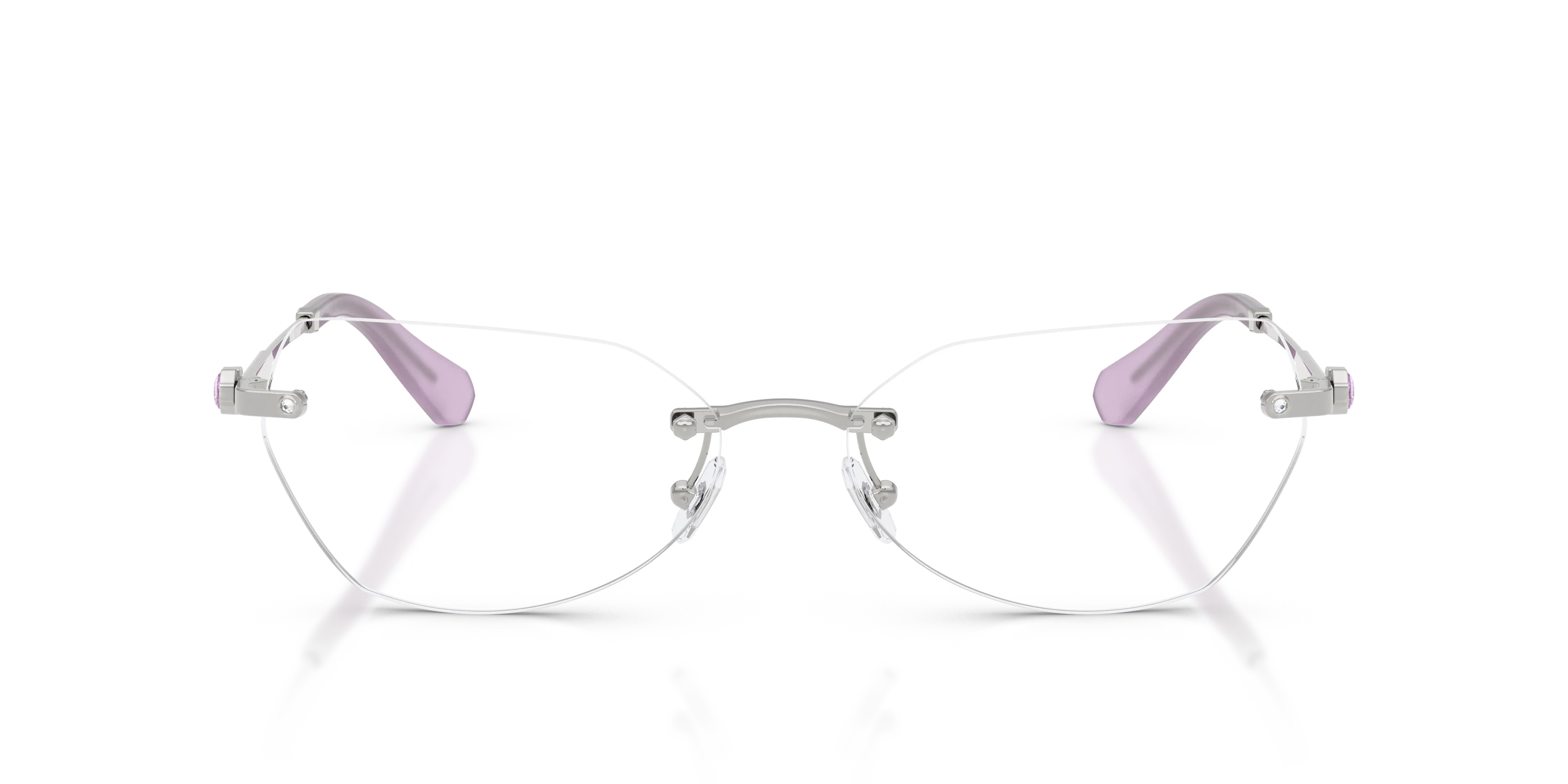 Swarovski SK1031 4001 Montature da vista Metallo Argento Geometrica Normale - immagine 3