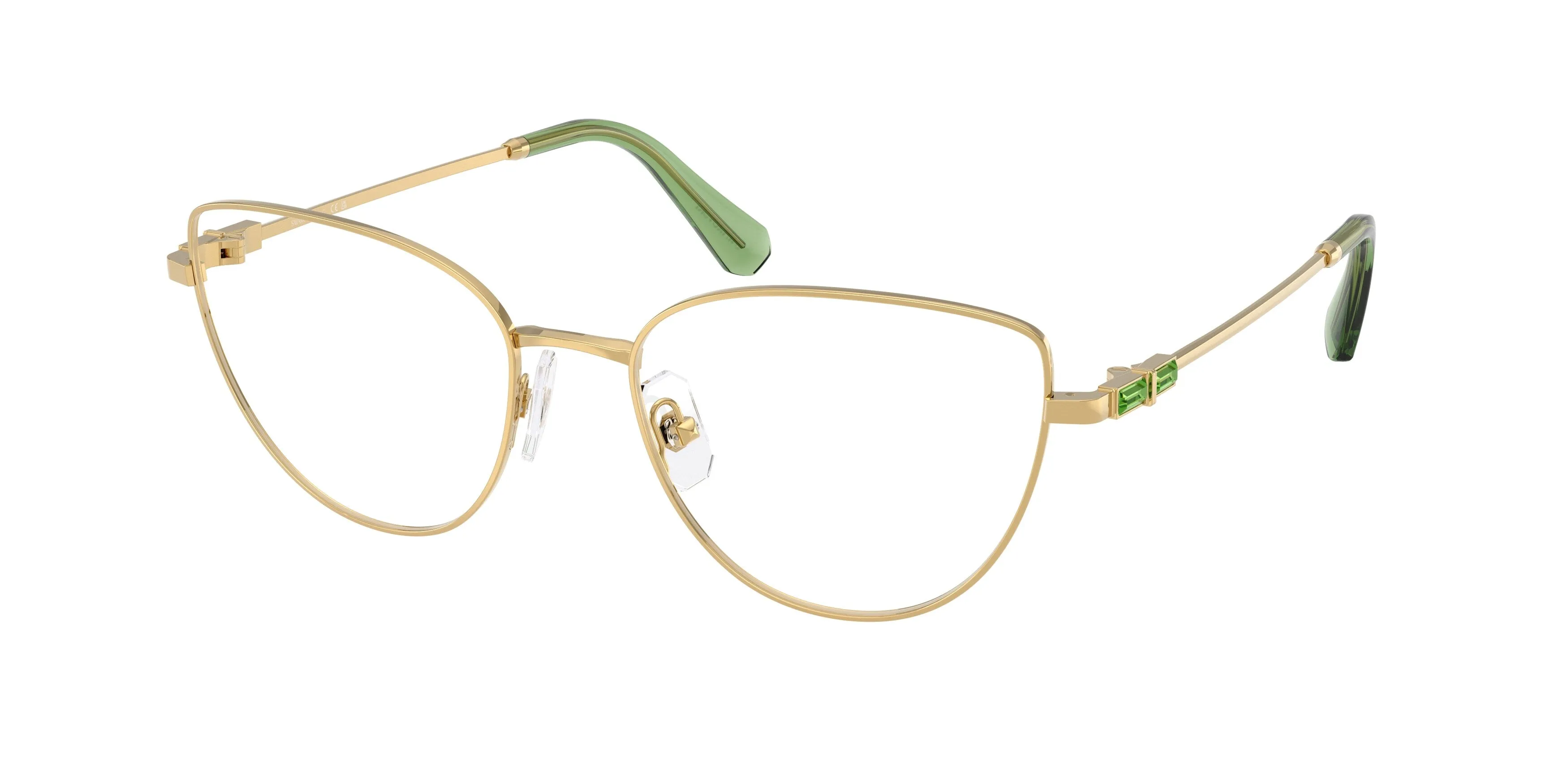 Swarovski SK1007 4017 Montature da vista Metallo Oro Cat Eye Normale - immagine 1