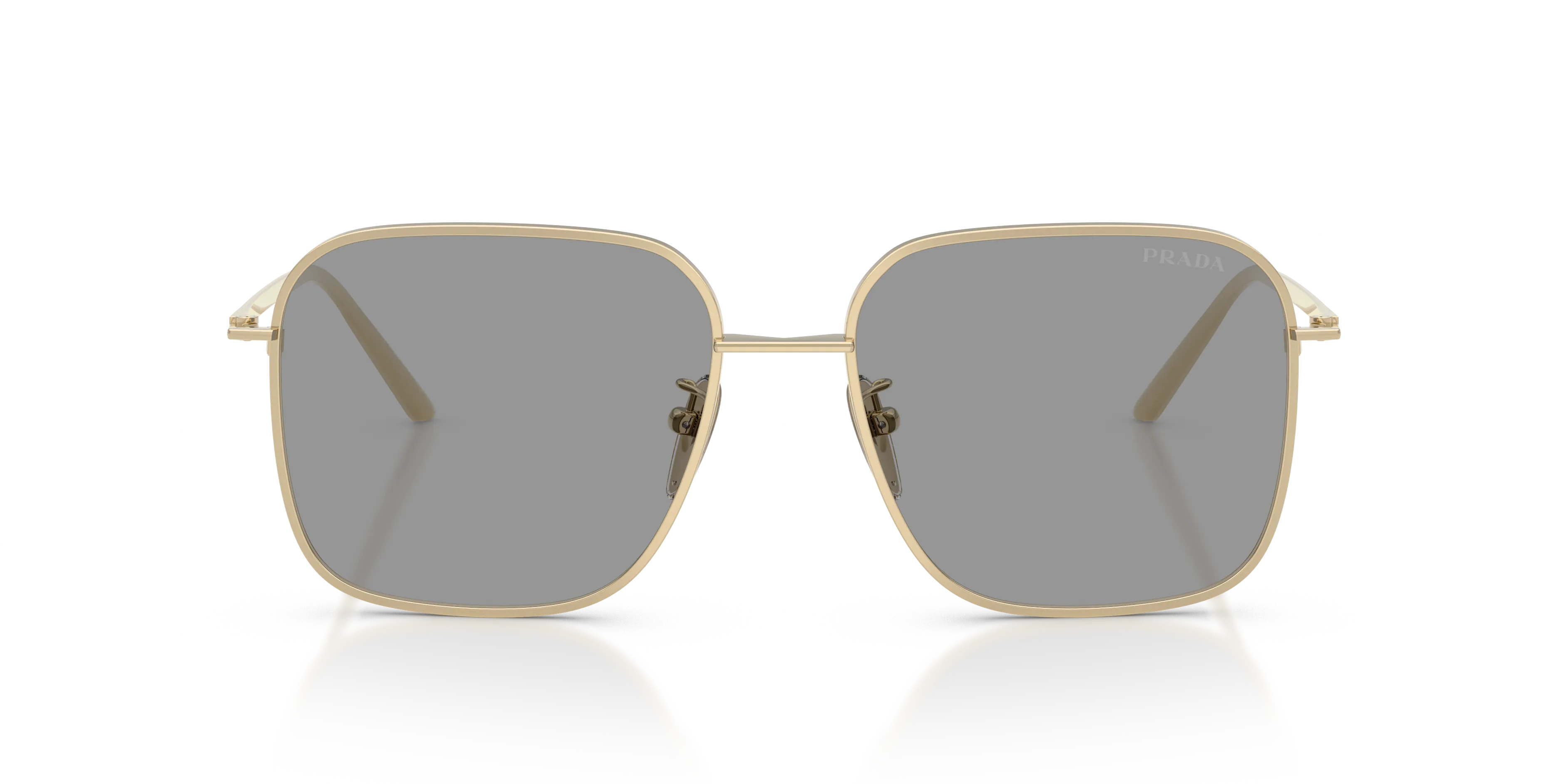 Prada PR C54SD ZVN50Q Occhiali da sole Metallo Oro Grigio Squadrata Normale - immagine 3