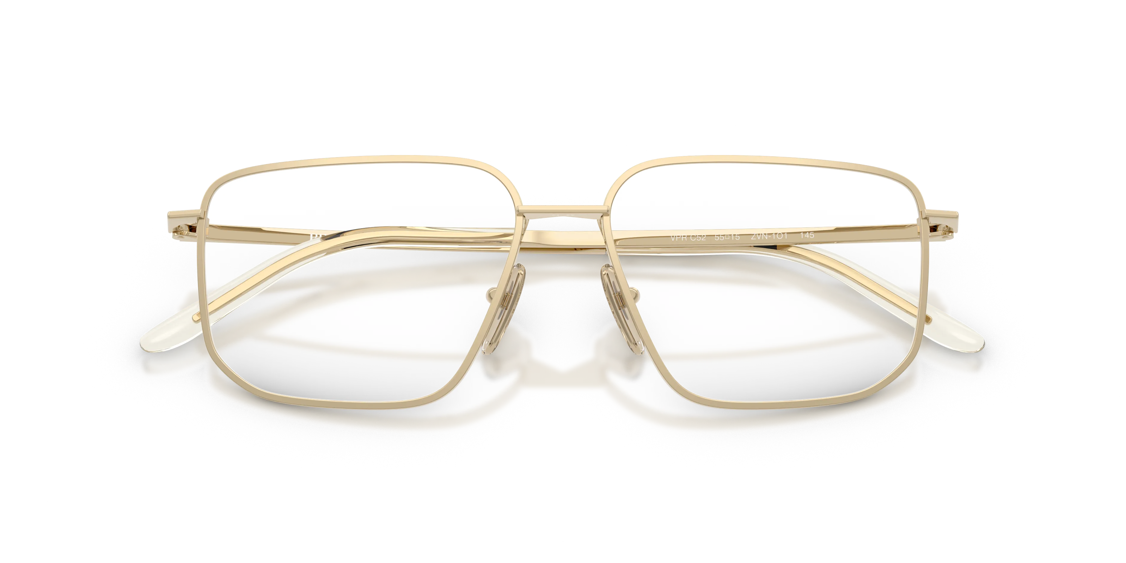Prada PR C52V ZVN1O1 Montature da vista Metallo Oro Squadrata Normale - immagine 2