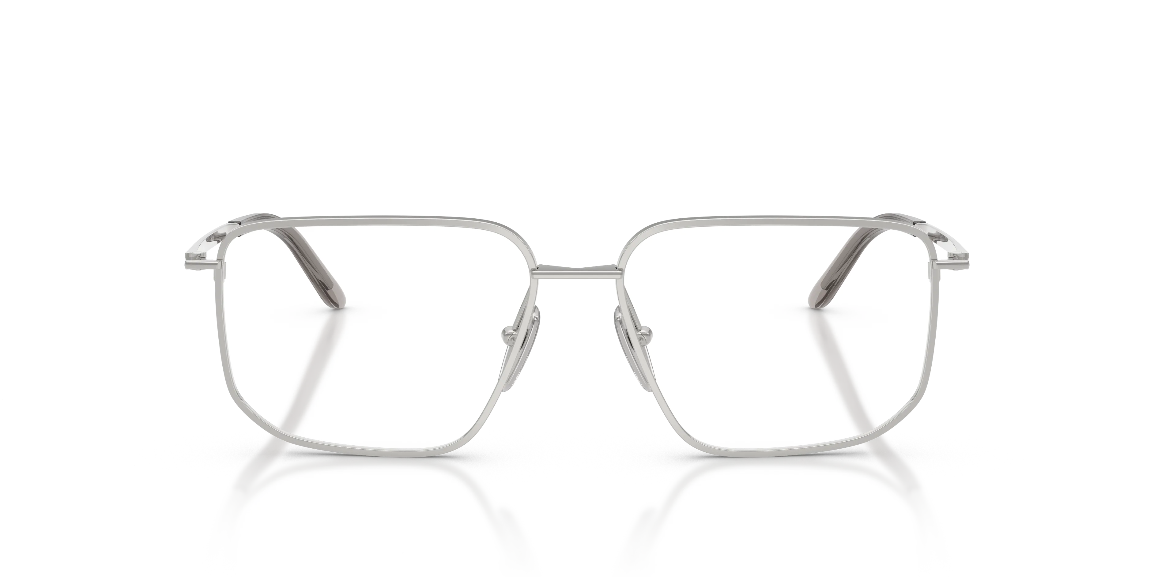 Prada PR C52V 1BC1O1 Montature da vista Metallo Argento Squadrata Normale - immagine 3