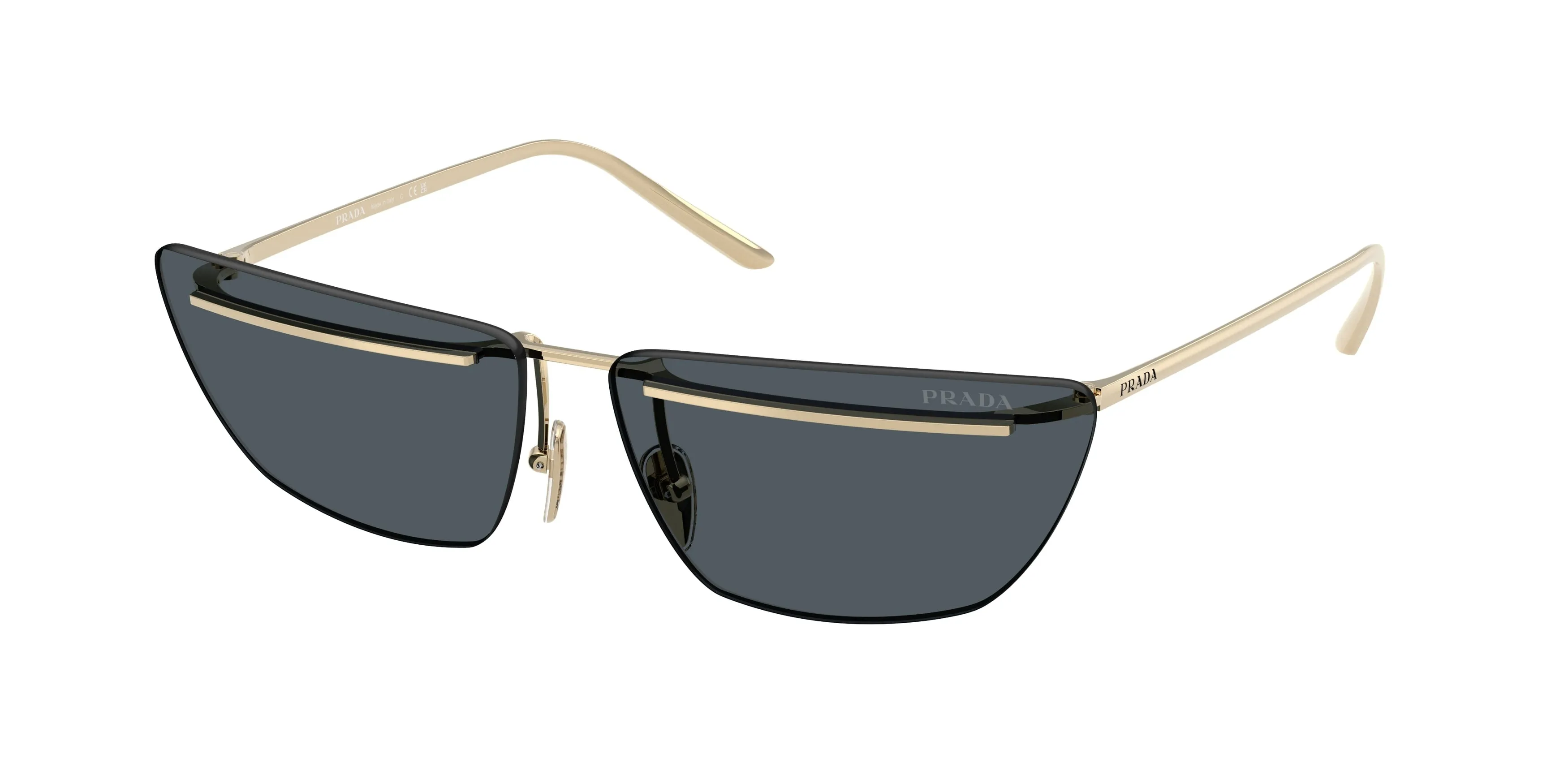 Prada PR C52S ZVN70B Occhiali da sole Metallo Oro Grigio Farfalla Normale - immagine 1