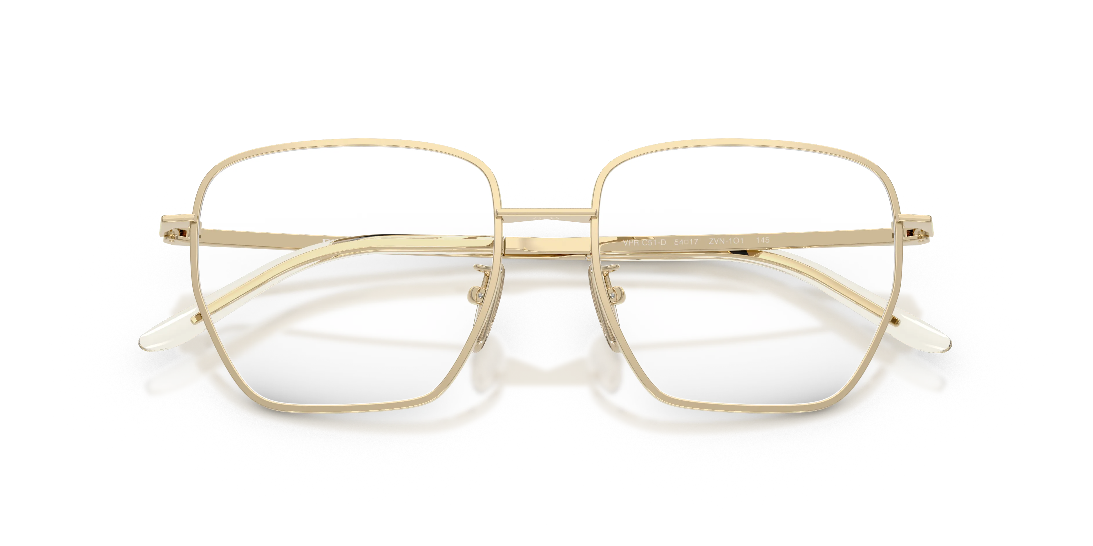 Prada PR C51VD ZVN1O1 Montature da vista Metallo Oro Squadrata Normale - immagine 2