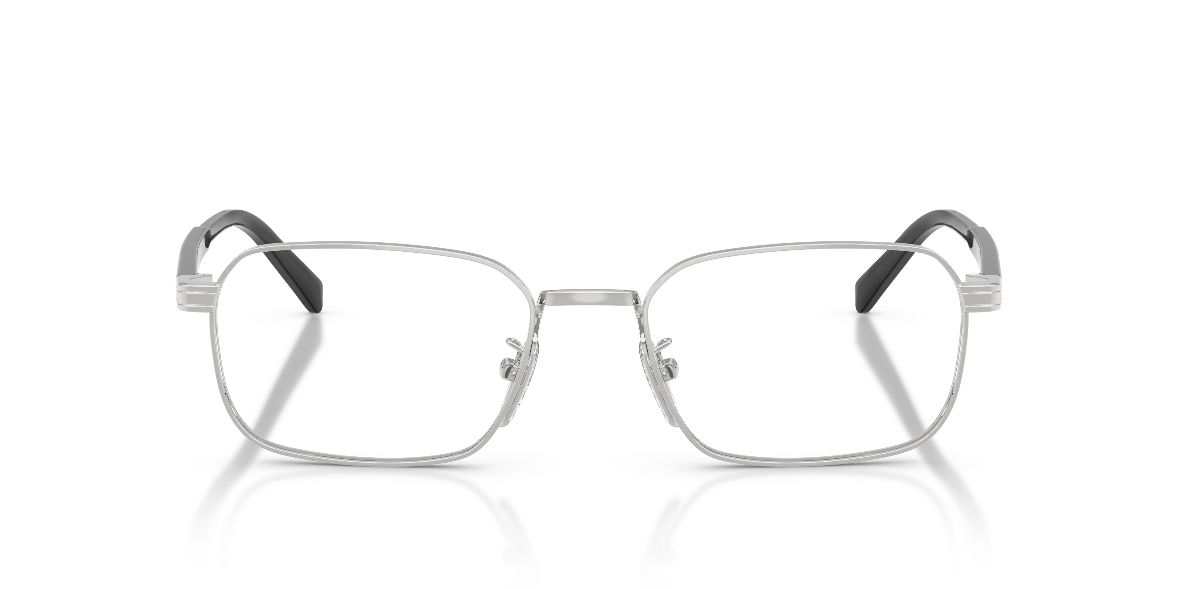 Prada PR C50VD 1BC1O1 Montature da vista Metallo Argento Pillow Normale - immagine 3