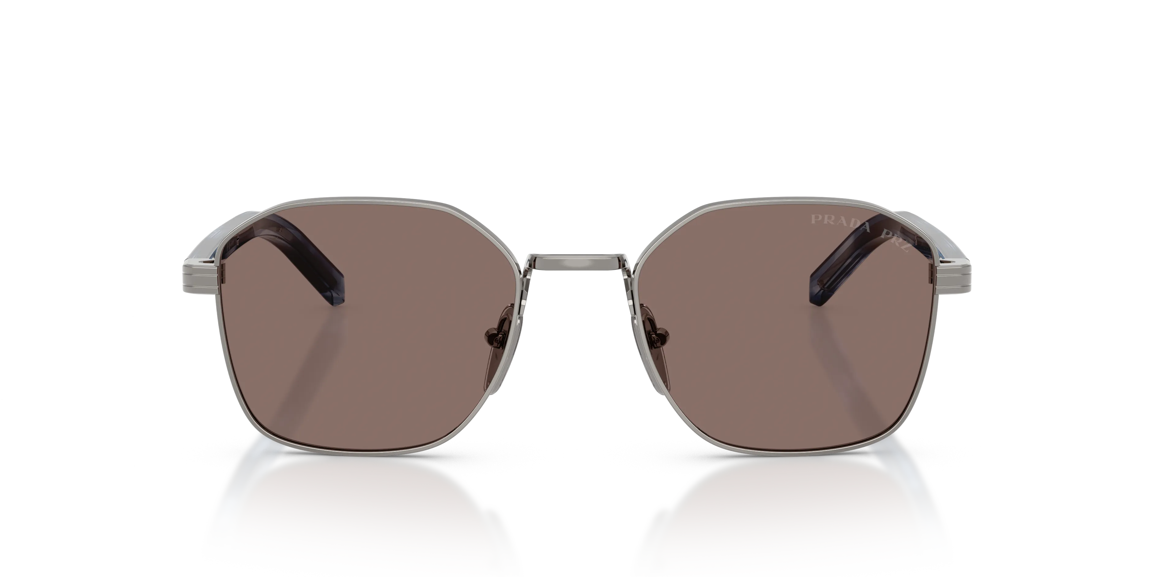 Prada PR C50S 5AV05C Occhiali da sole Acciaio Grigio [""] Squadrata Polarizzata - immagine 3