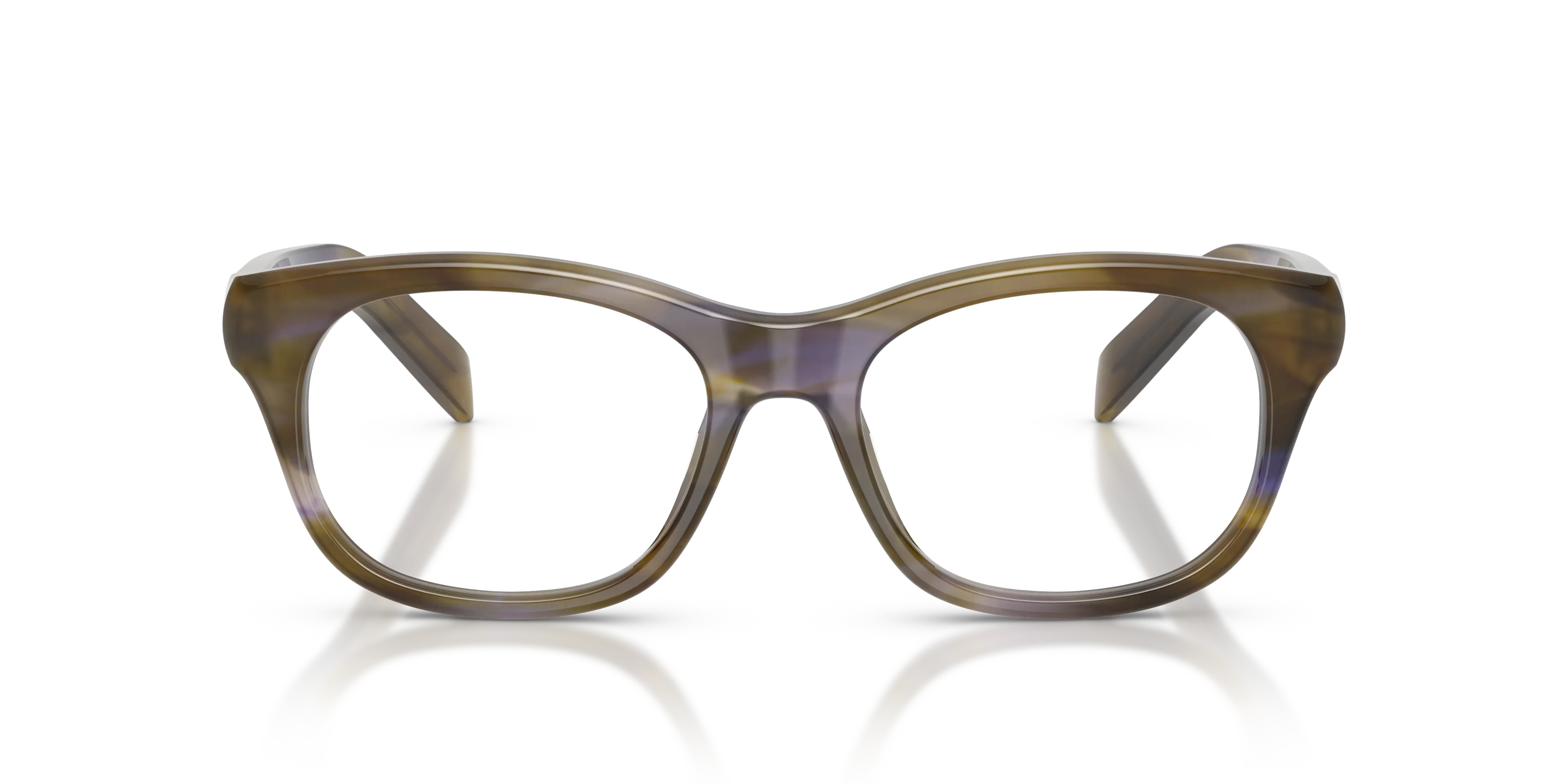 Prada PR C13V 23G1O1 Montature da vista Acetato Marrone Pillow Normale - immagine 3