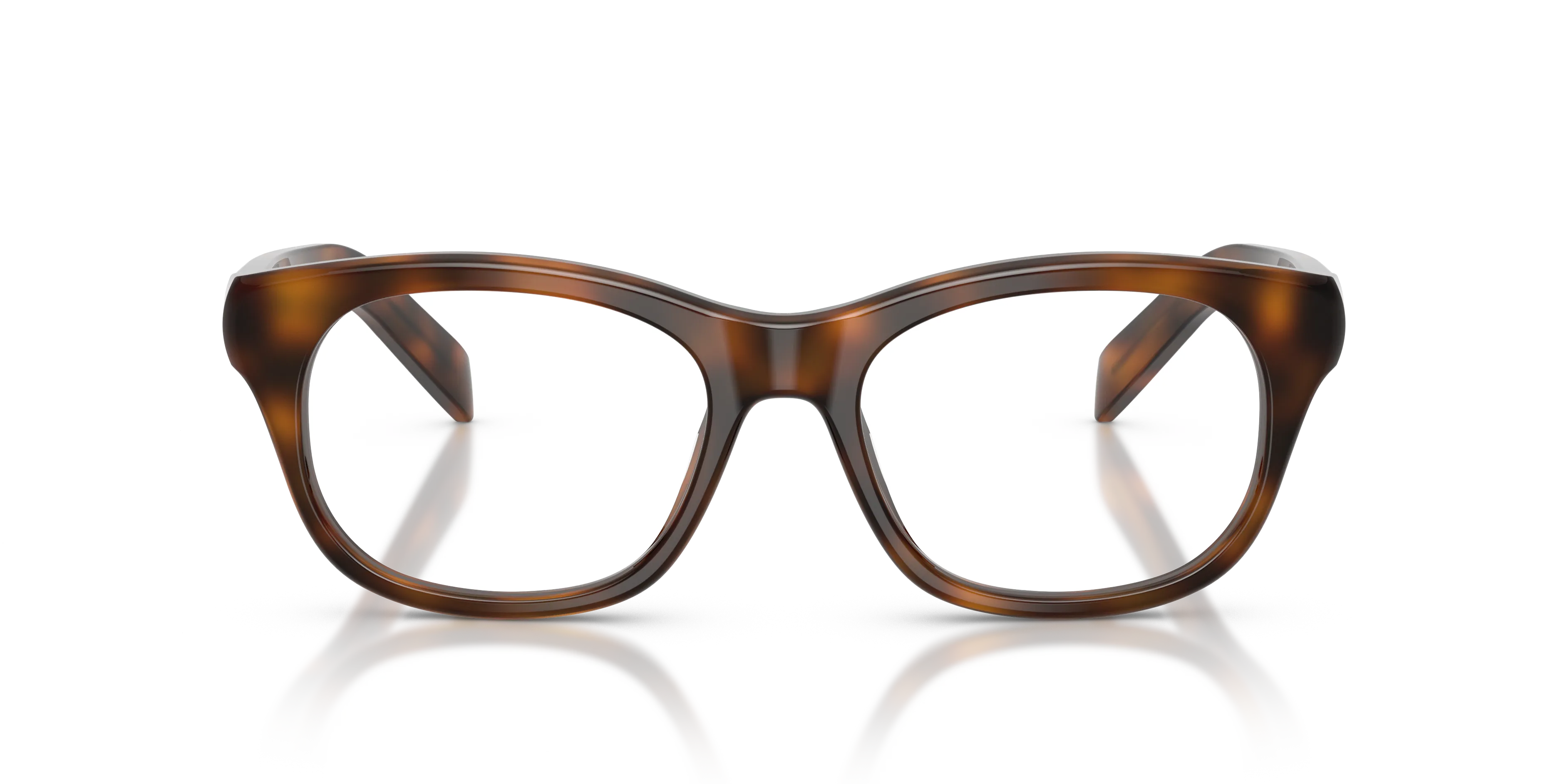 Prada PR C13V 20D1O1 Montature da vista Acetato Havana Pillow Normale - immagine 3