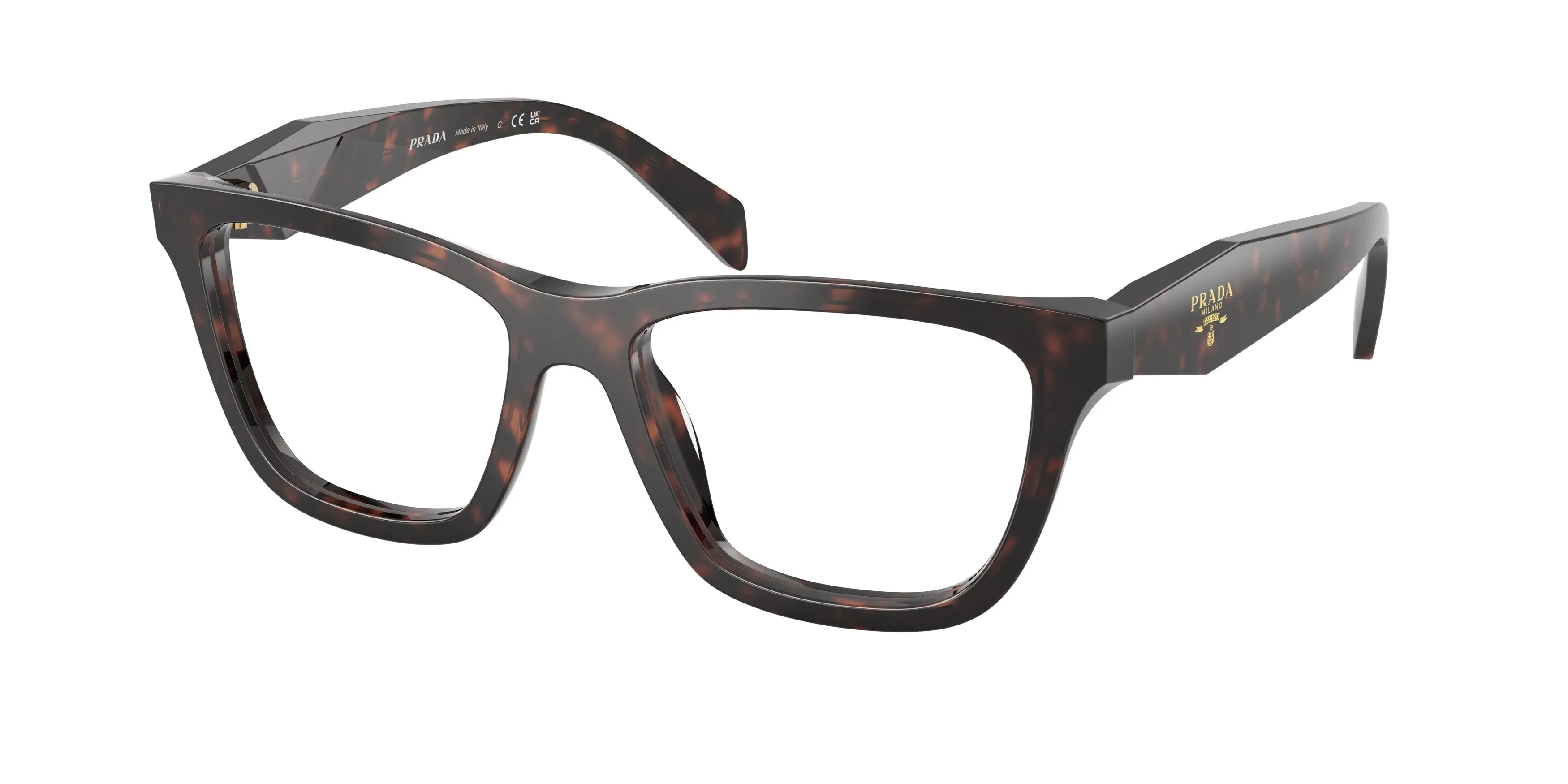 Prada PR C10V 17N1O1 Montature da vista Acetato Tartaruga Farfalla Normale - immagine 1