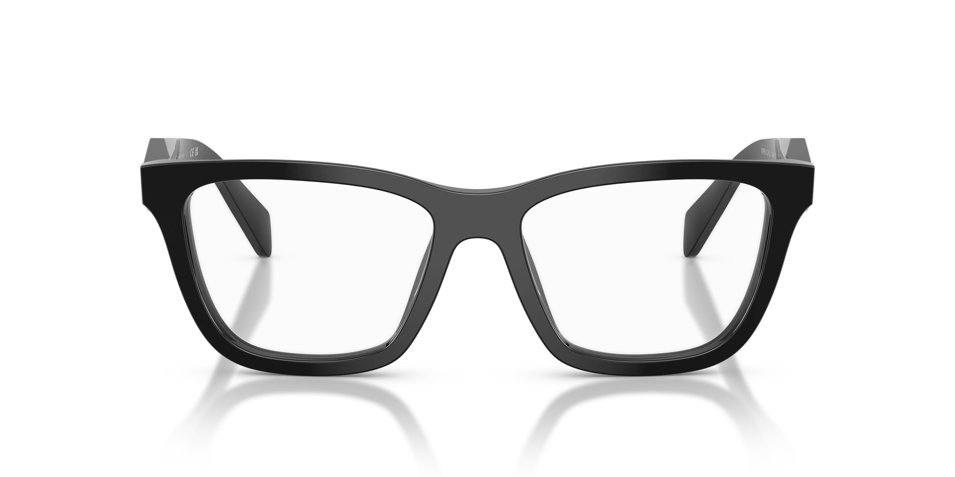 Prada PR C10V 16K1O1 Montature da vista Acetato Nero Farfalla Normale - immagine 3