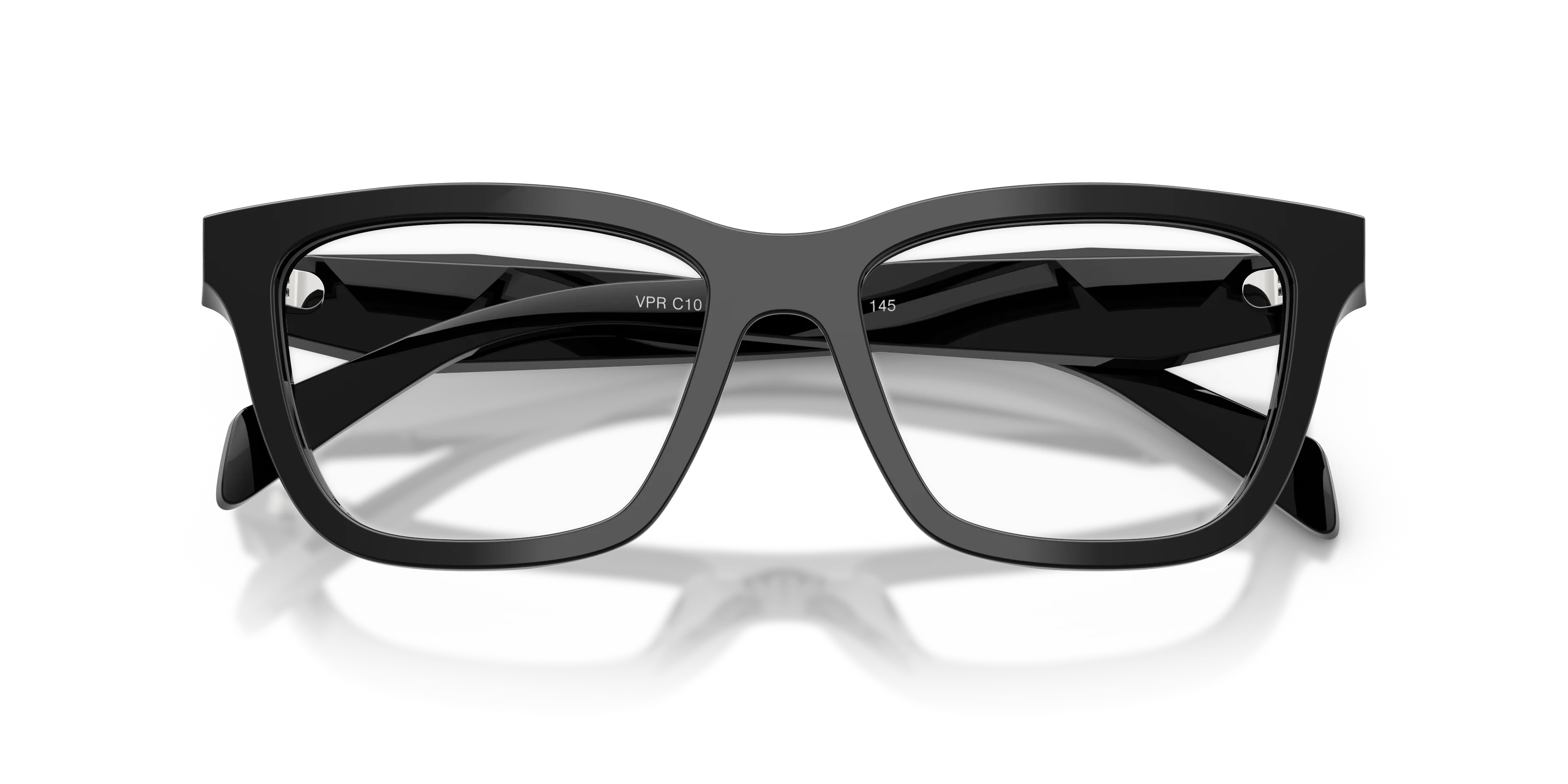 Prada PR C10V 16K1O1 Montature da vista Acetato Nero Farfalla Normale - immagine 2