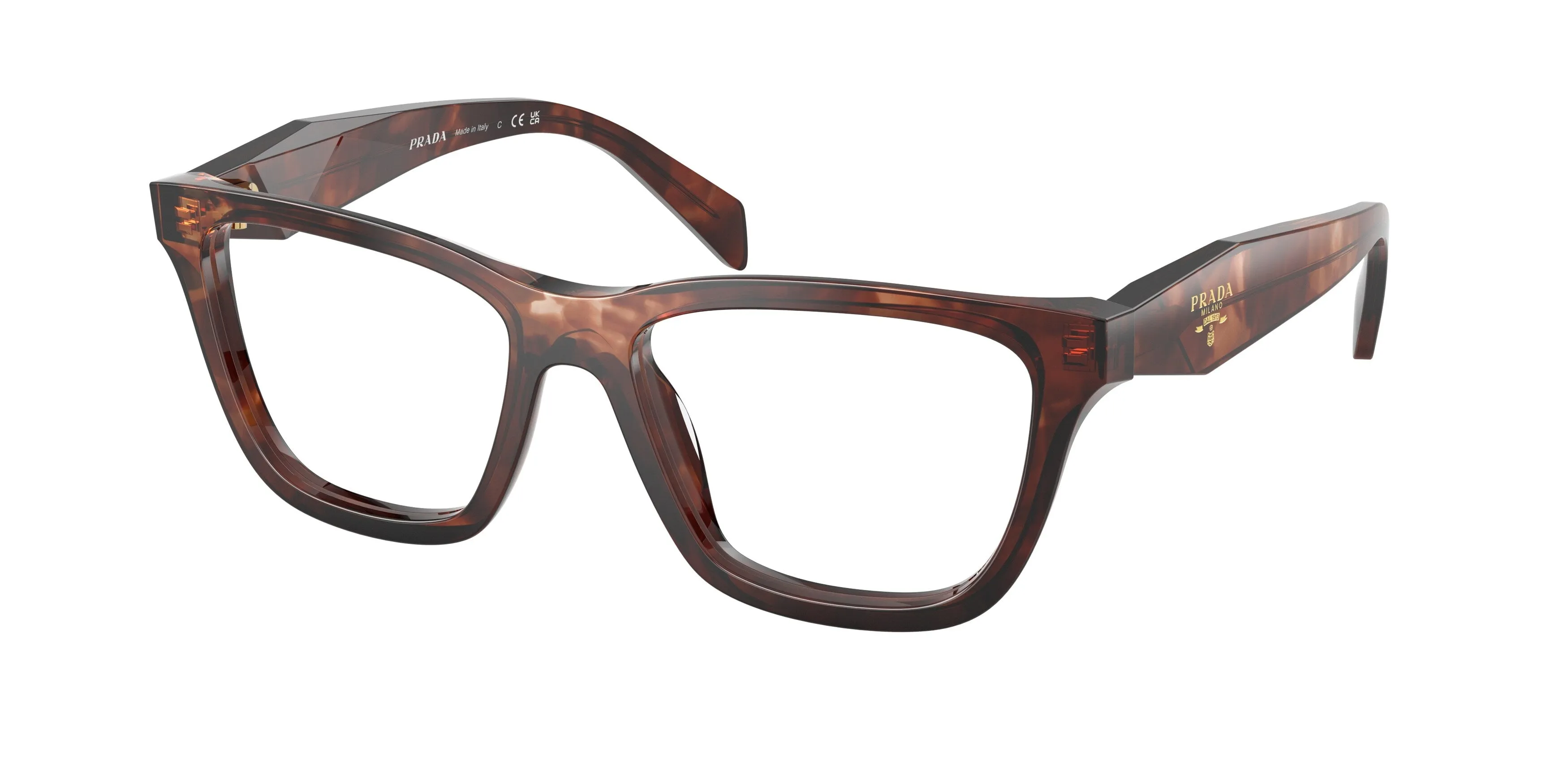 Prada PR C10V 14P1O1 Montature da vista Acetato Tartaruga Farfalla Normale - immagine 1