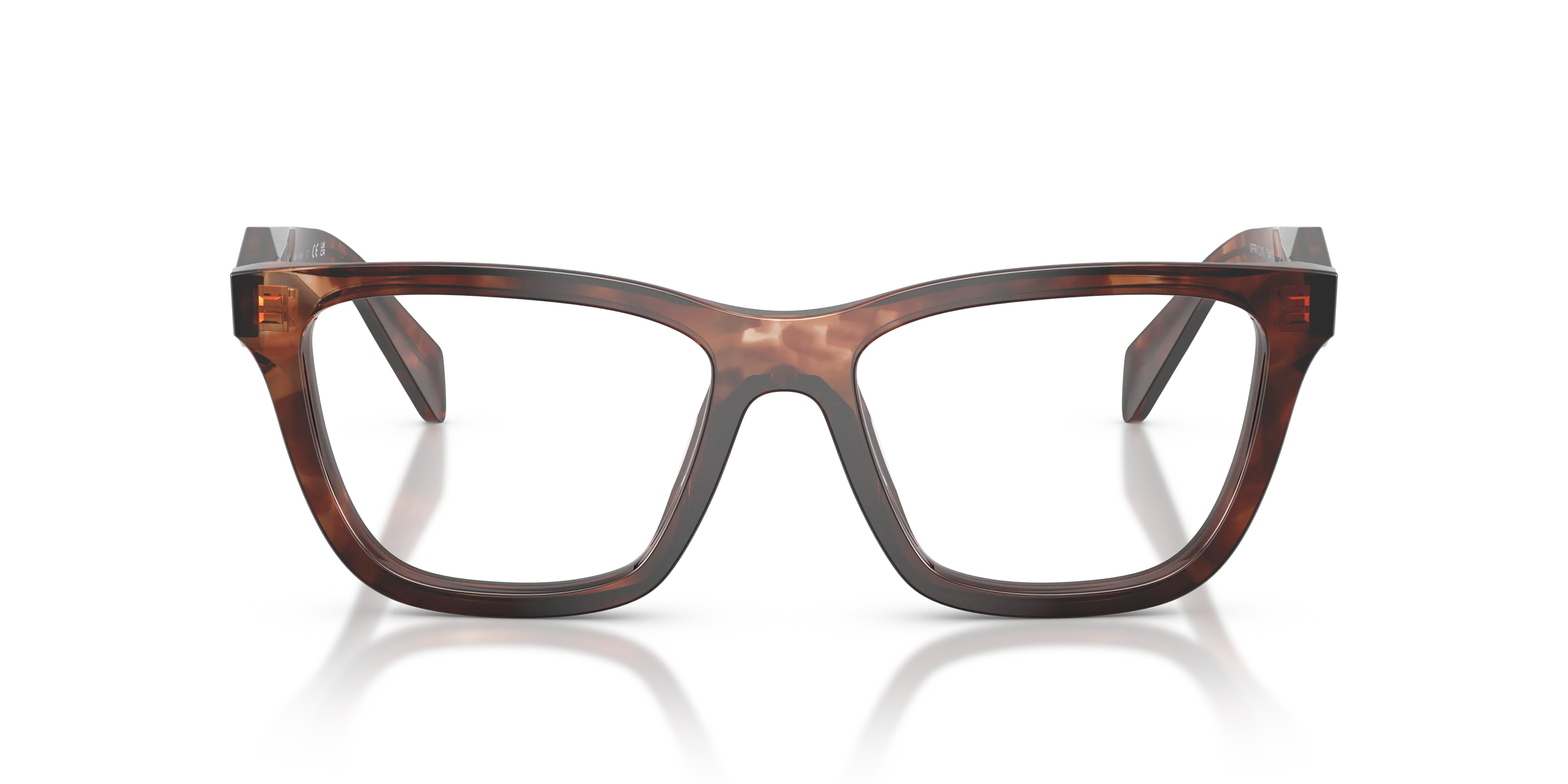 Prada PR C10V 14P1O1 Montature da vista Acetato Tartaruga Farfalla Normale - immagine 3