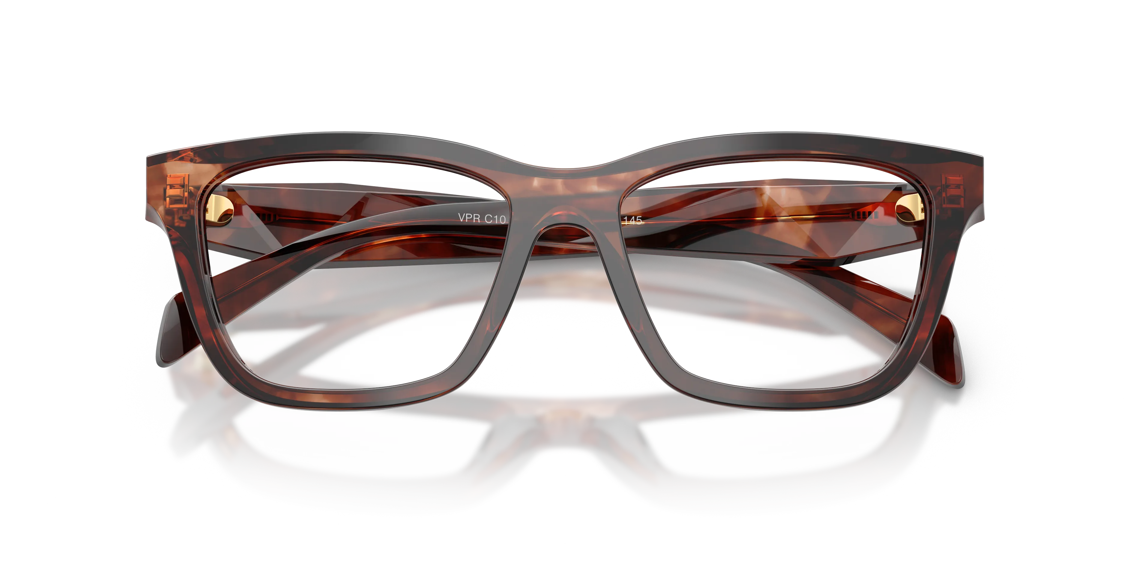 Prada PR C10V 14P1O1 Montature da vista Acetato Tartaruga Farfalla Normale - immagine 2