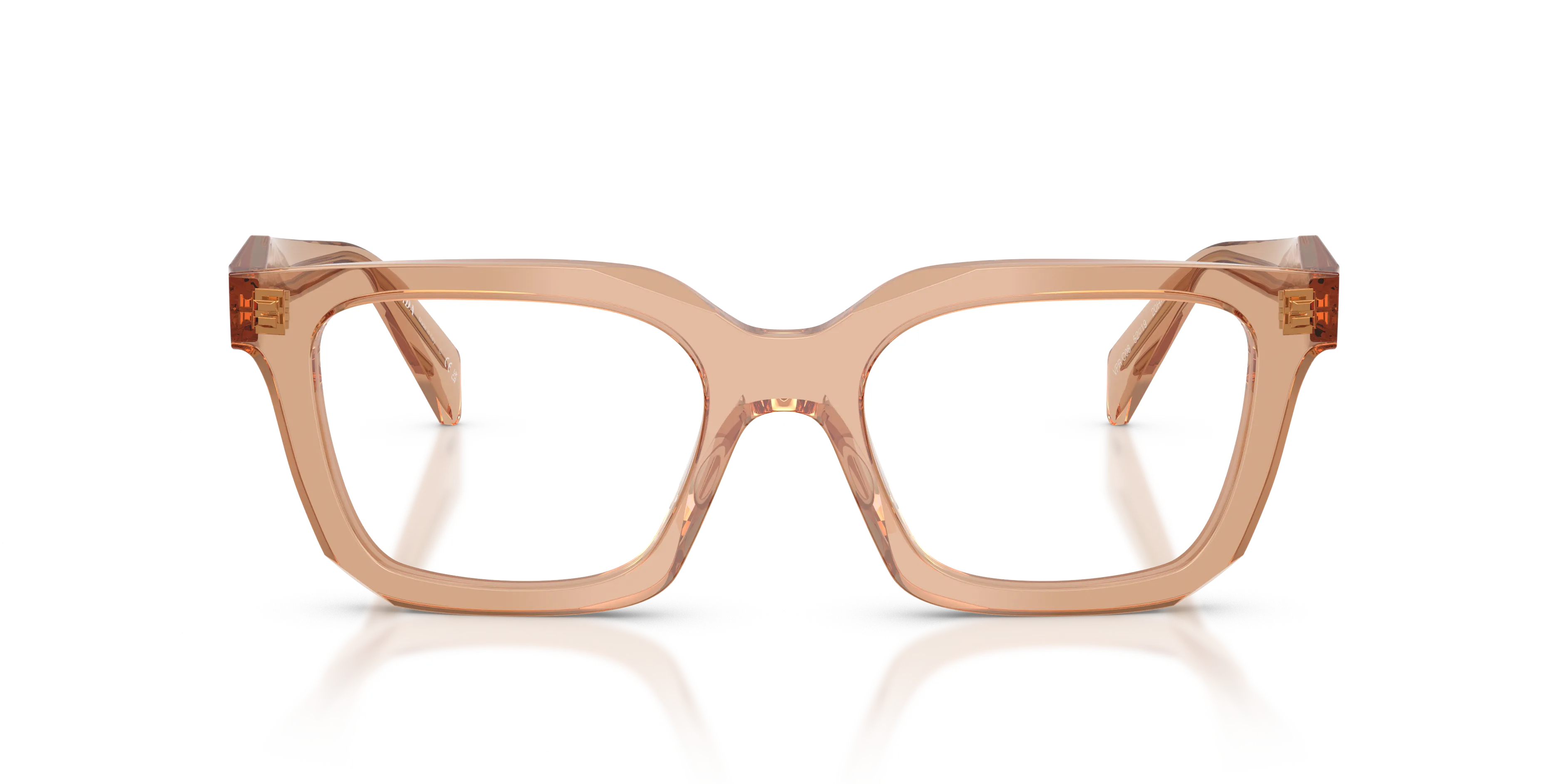 Prada PR C08V 20H1O1 Montature da vista Acetato Marrone Geometrica Normale - immagine 3