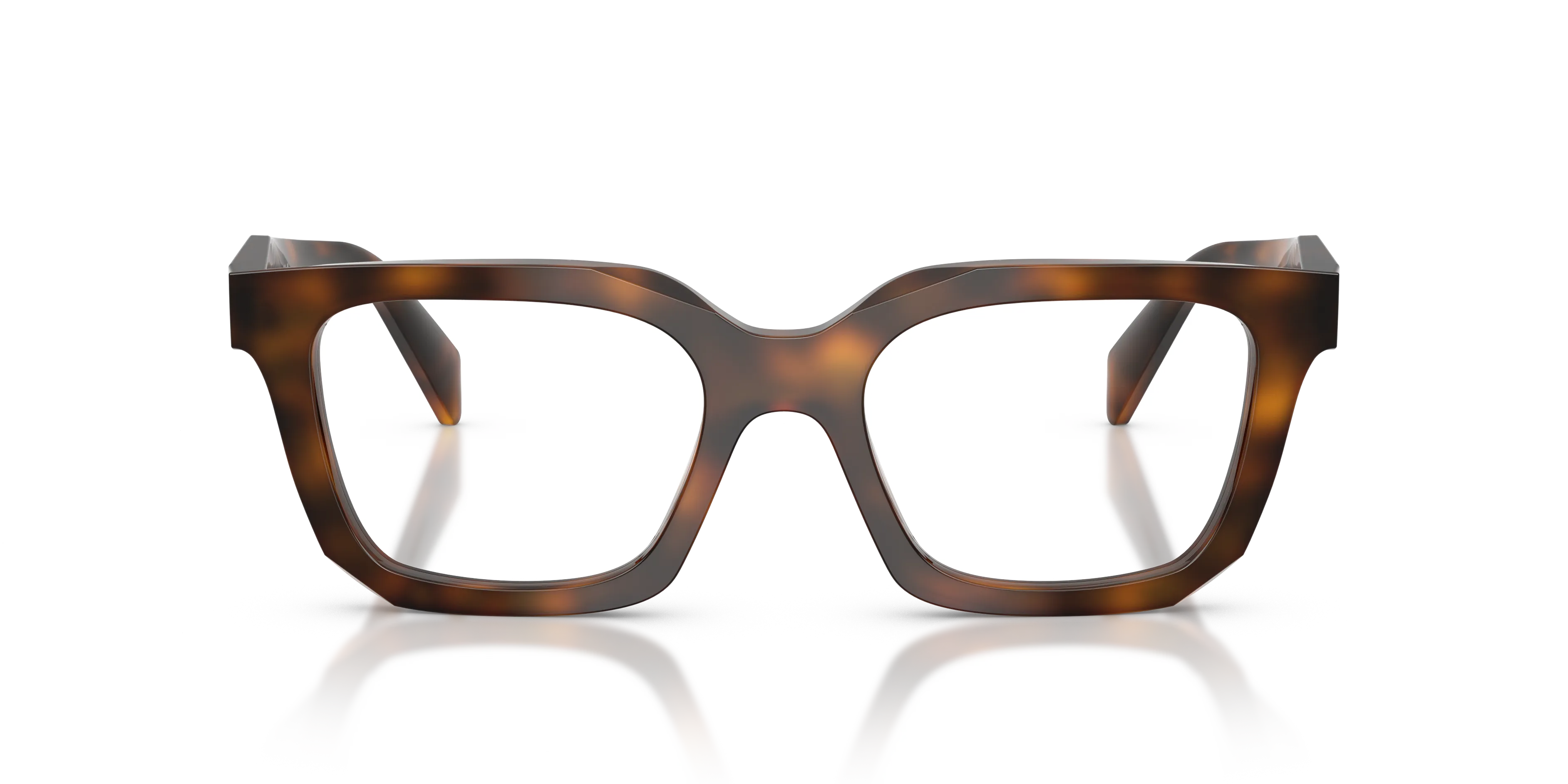Prada PR C08V 20D1O1 Montature da vista Acetato Havana Geometrica Normale - immagine 3