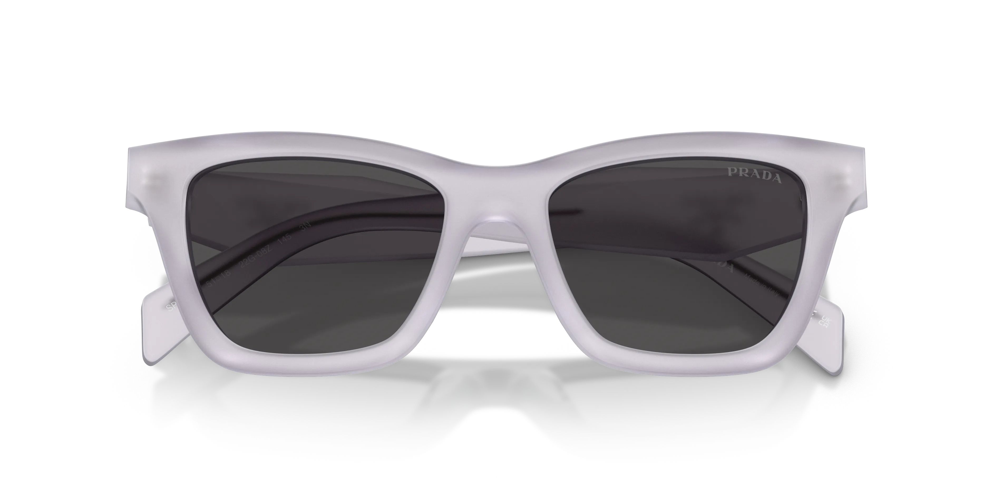 Prada PR C07S 22G08Z Occhiali da sole Acetato Trasparente Grigio Farfalla Normale - immagine 2