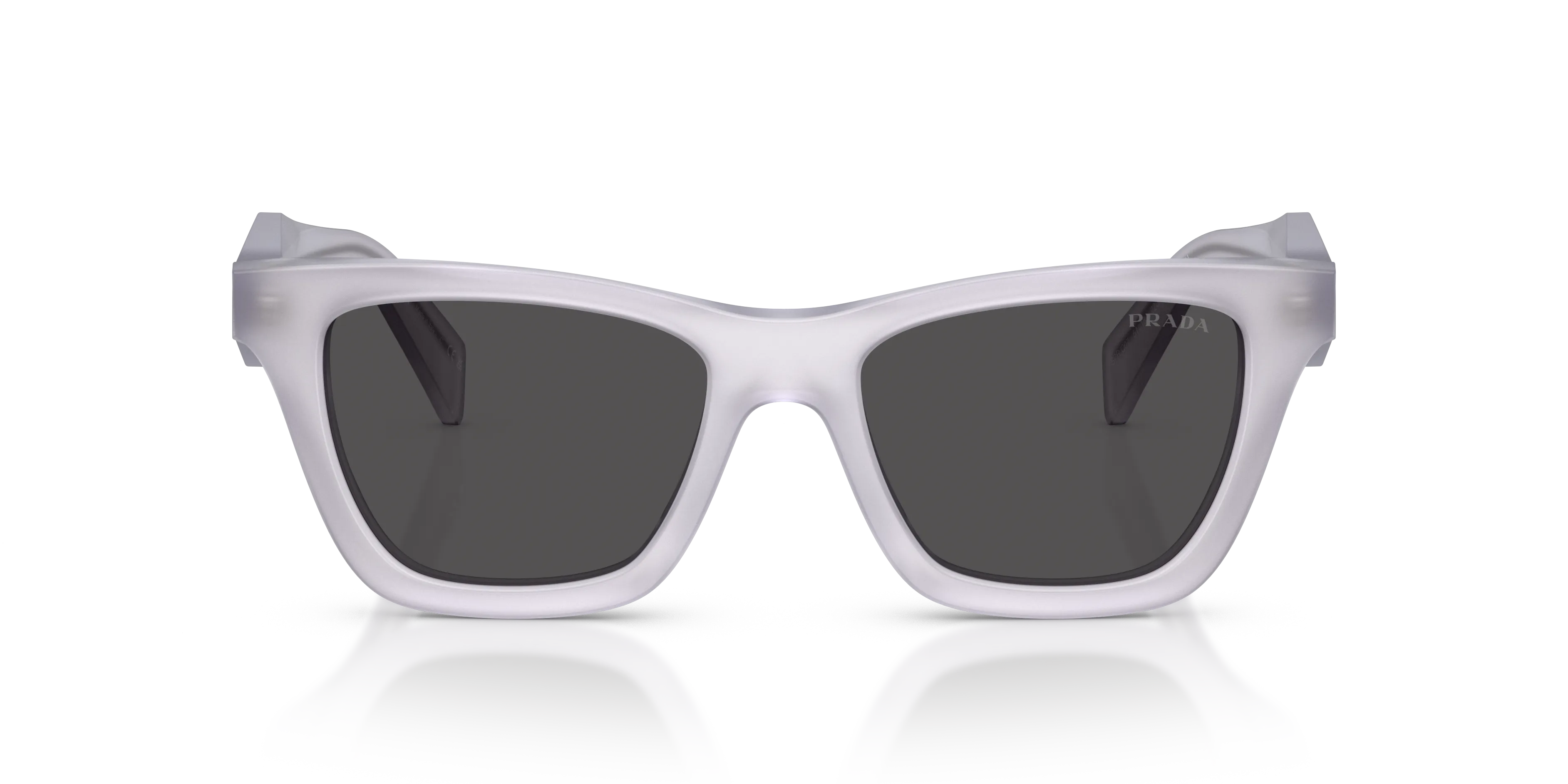 Prada PR C07S 22G08Z Occhiali da sole Acetato Trasparente Grigio Farfalla Normale - immagine 3
