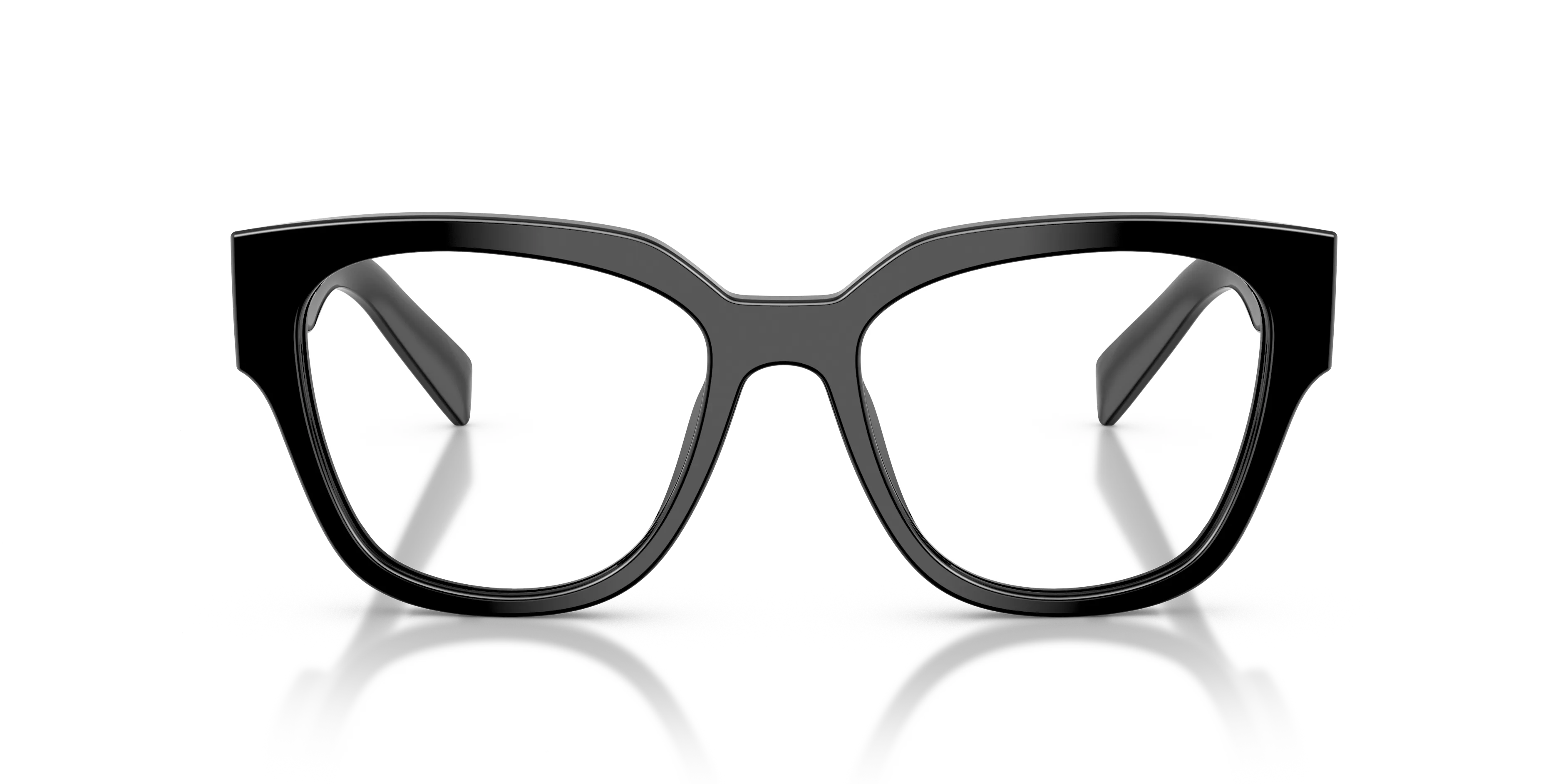 Prada PR C06V 16K1O1 Montature da vista Acetato Nero Rotonda Normale - immagine 3