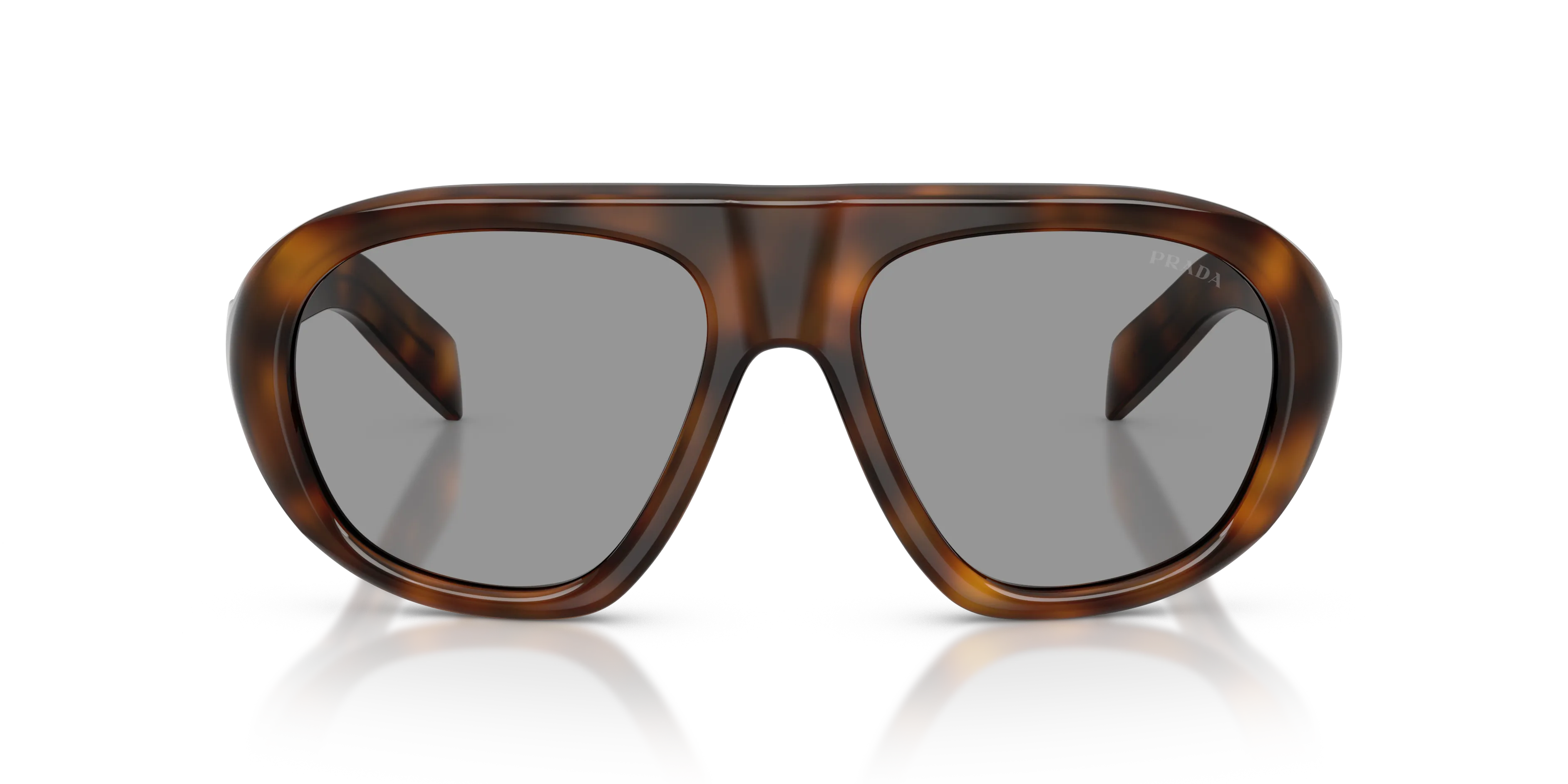 Prada PR C05S 20D50Q Occhiali da sole Acetato Havana Grigio Geometrica Normale - immagine 3