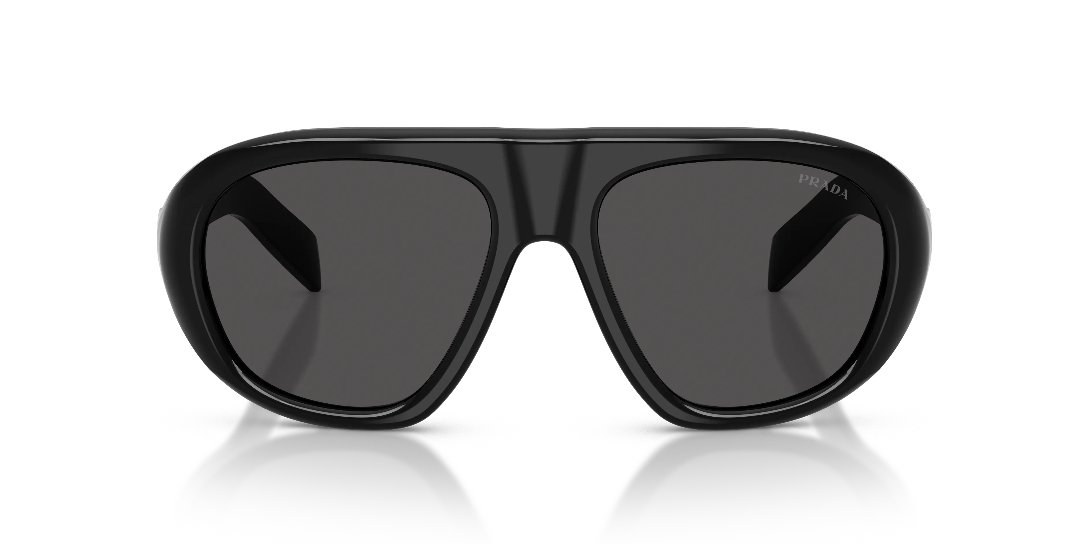 Prada PR C05S 16K08Z Occhiali da sole Acetato Nero Grigio Geometrica Normale - immagine 3