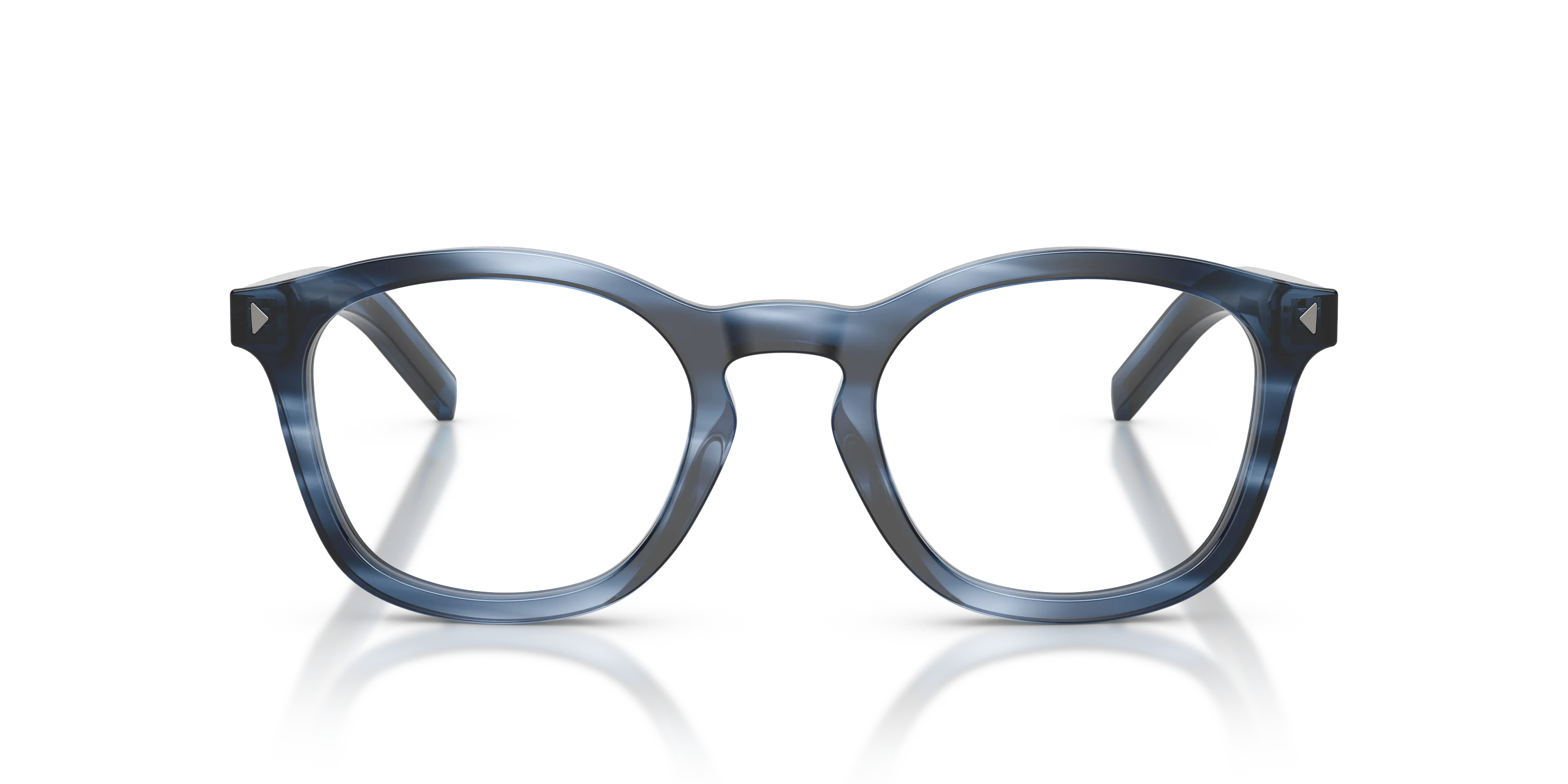 Prada PR C04V 26F1O1 Montature da vista Acetato Blu Pillow Normale - immagine 3