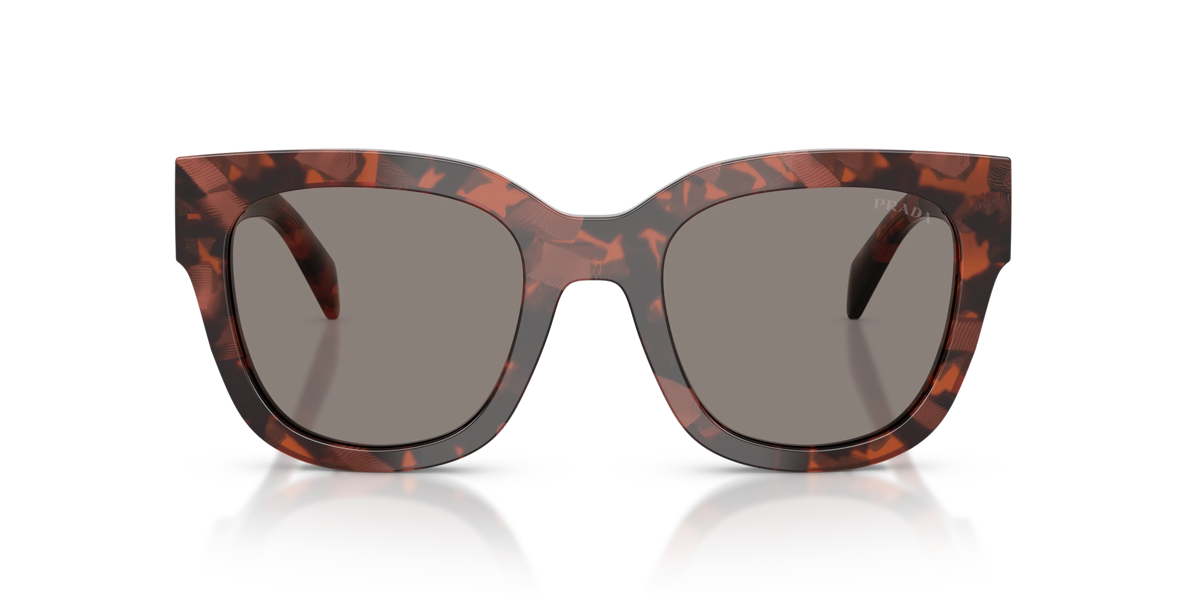 Prada PR C04S 23F80Q Occhiali da sole Acetato Tartaruga Grigio Squadrata Normale - immagine 3